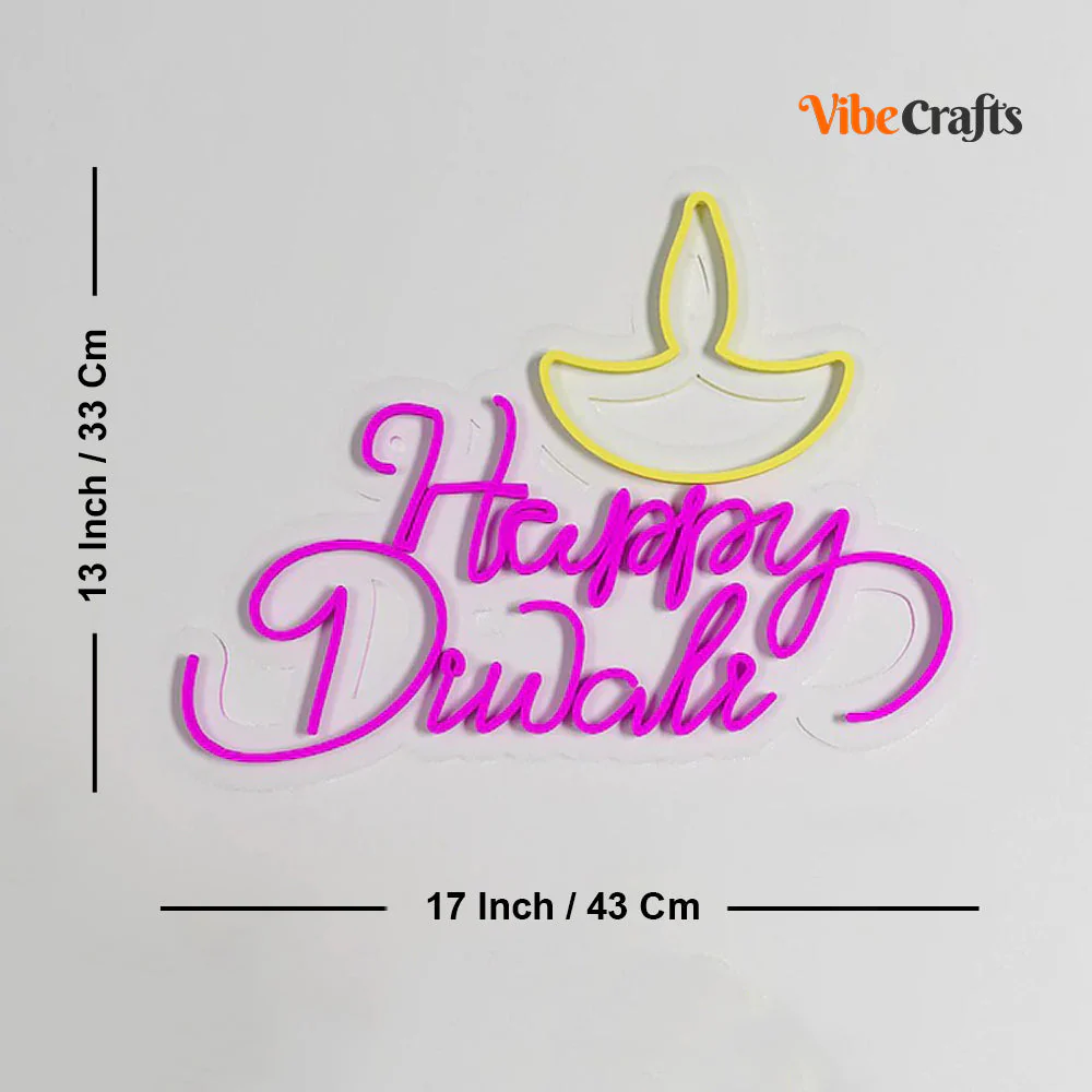 Happy Diwali Design Neon LED Light - Image 5