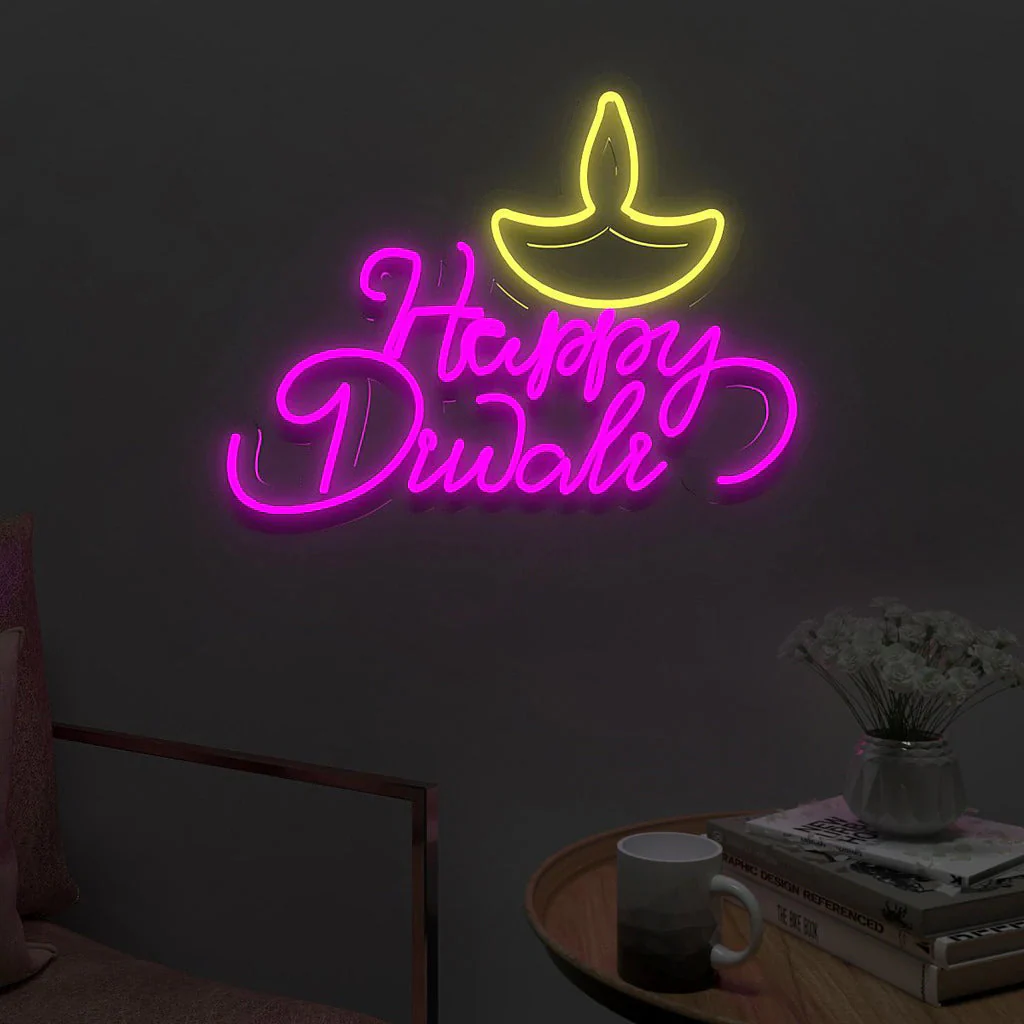 Happy Diwali Design Neon LED Light - Image 6