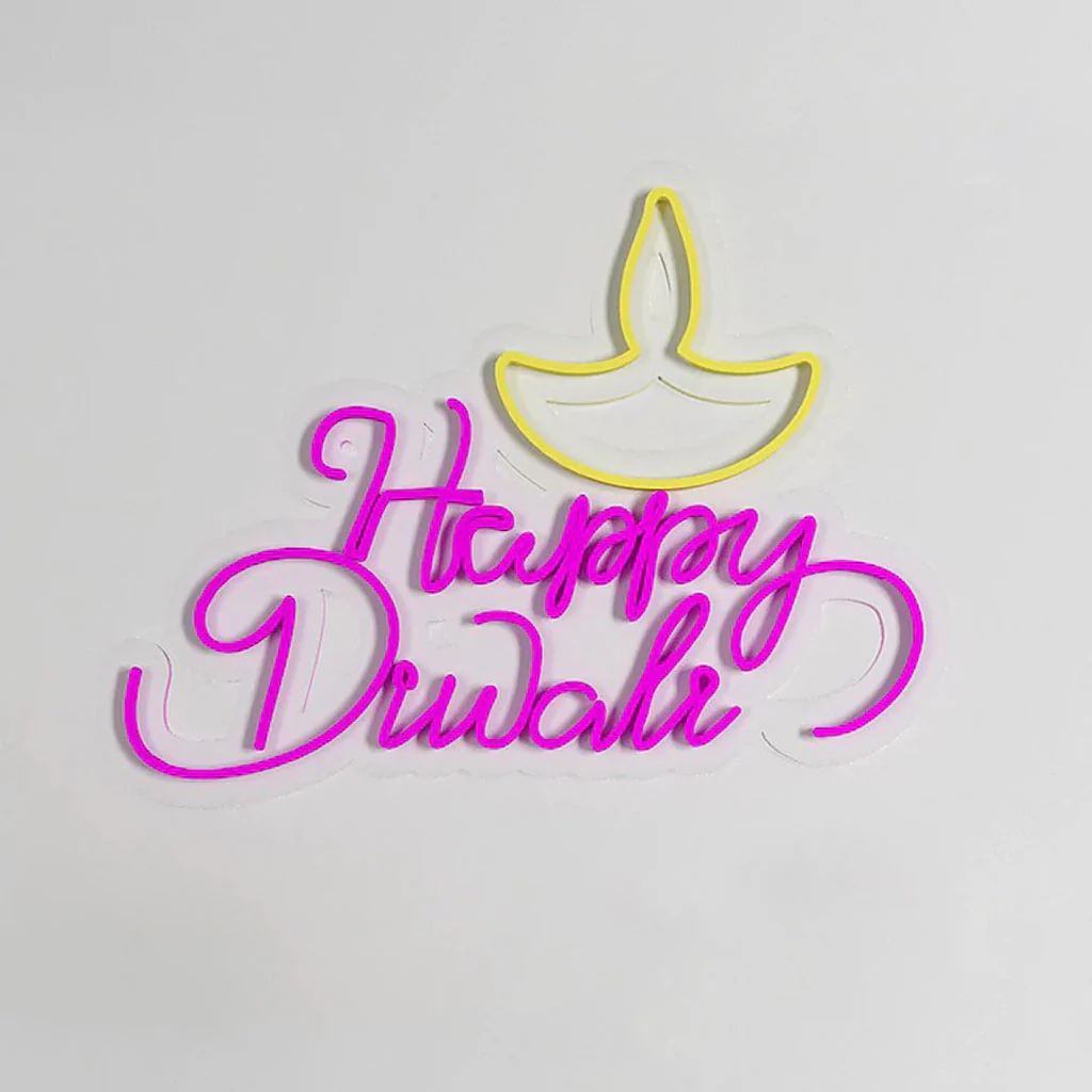 Happy Diwali Design Neon LED Light - Image 4