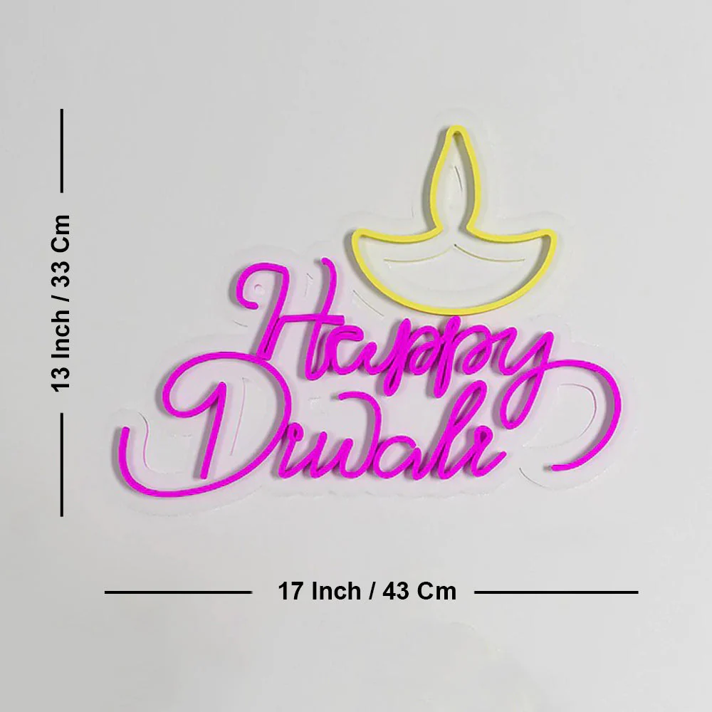 Happy Diwali Design Neon LED Light - Image 6