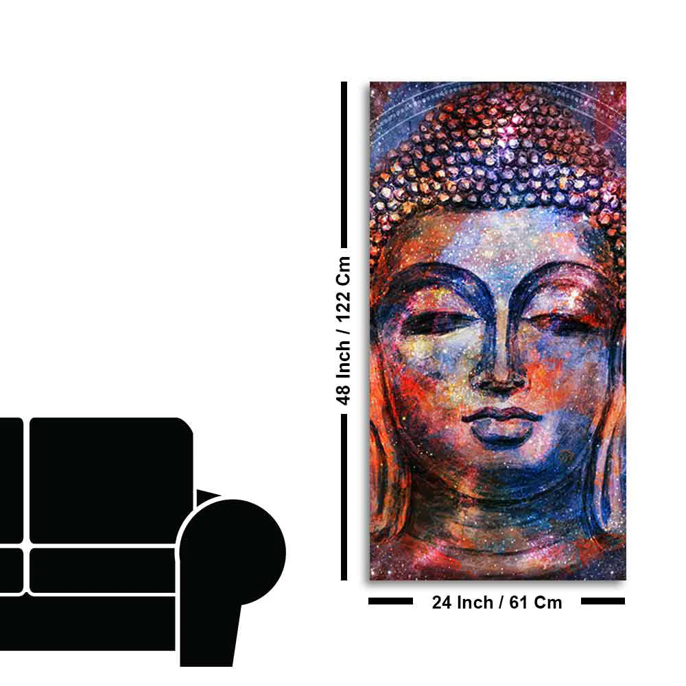 Head of Gautam Buddha Canvas Wall Painting - Image 11