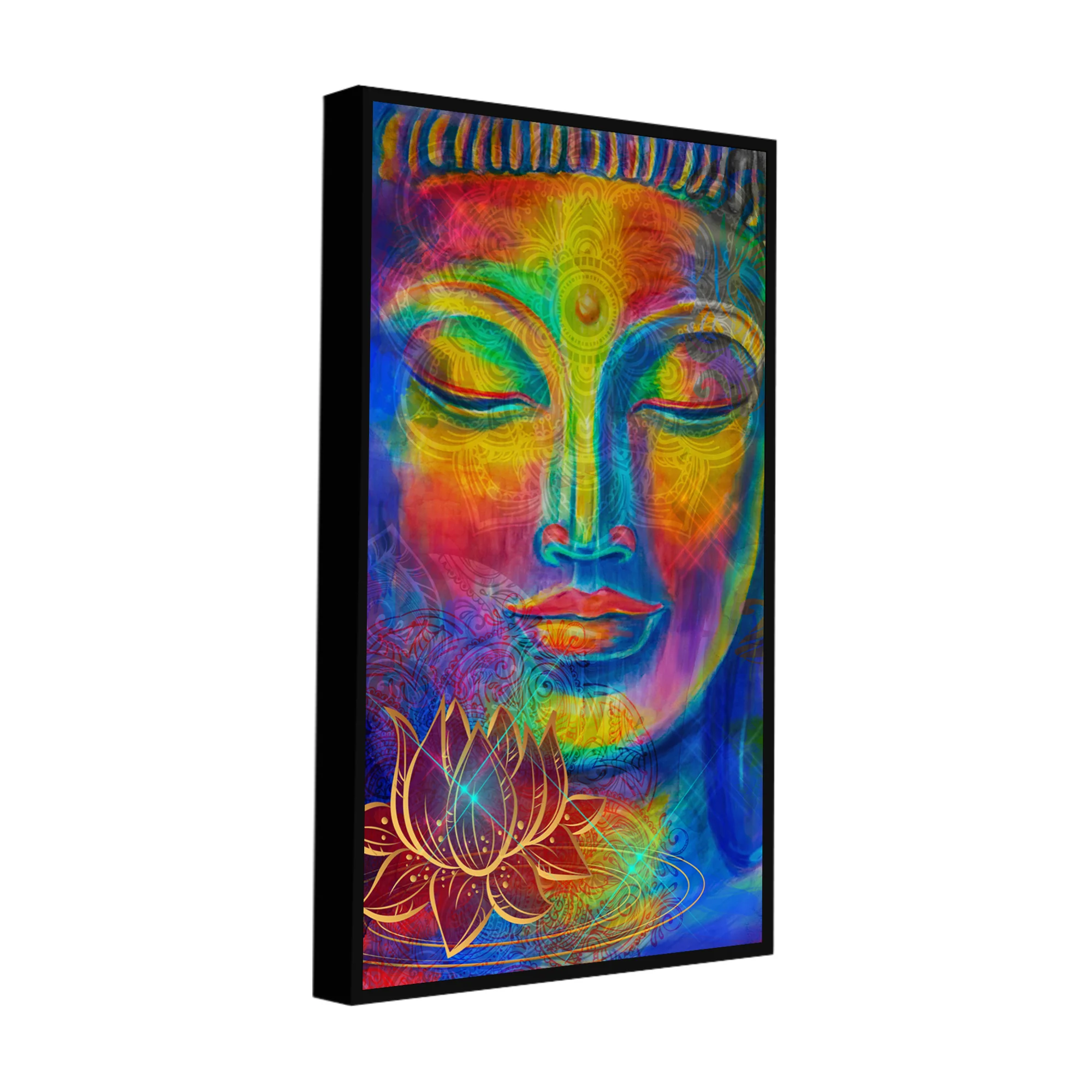 Head of Lord Buddha Canvas Wall Painting - Image 8