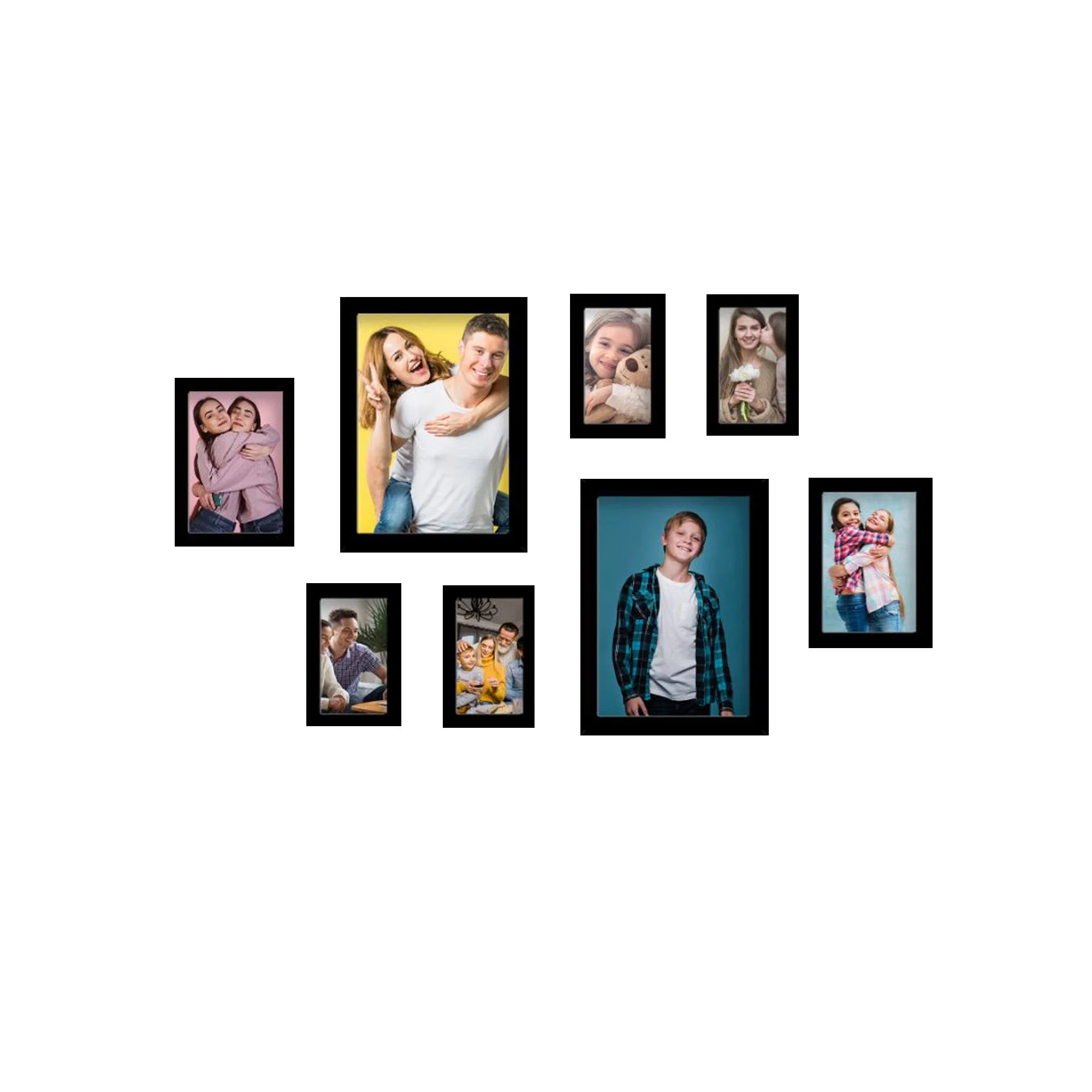 High Quality Photo Frame Wall Hanging Set of Eight - Image 2