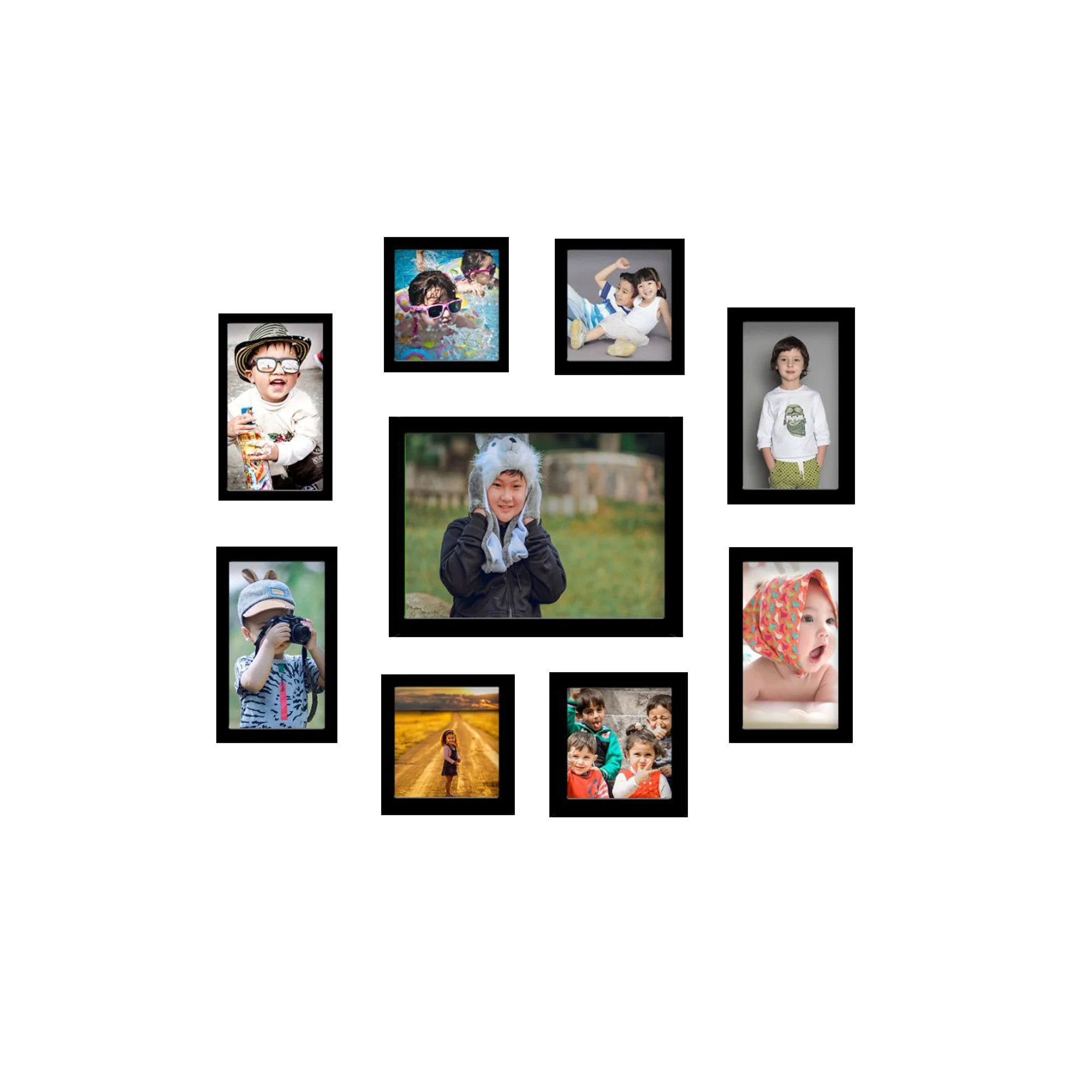 High Quality Photo Frame Wall Hanging Set of Nine - Image 2