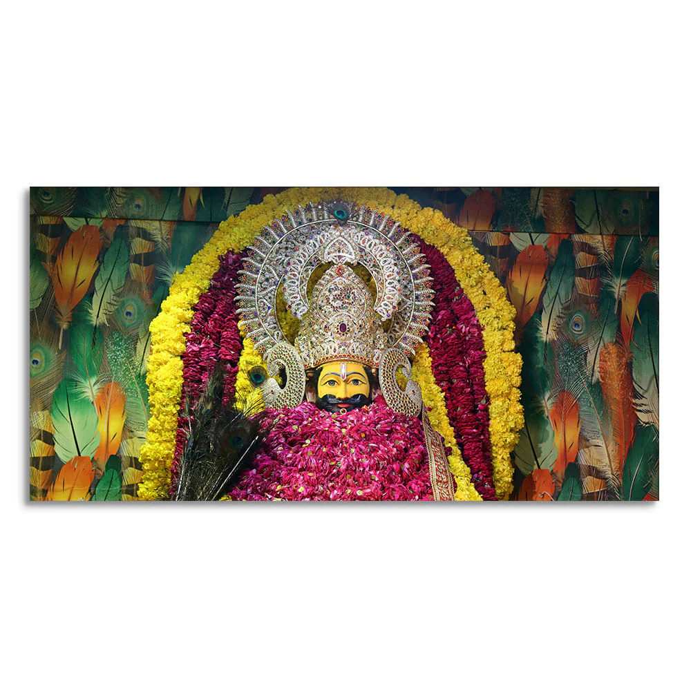 Hindu God Khatu Shyam Baba Premium Canvas Wall Painting - Image 4