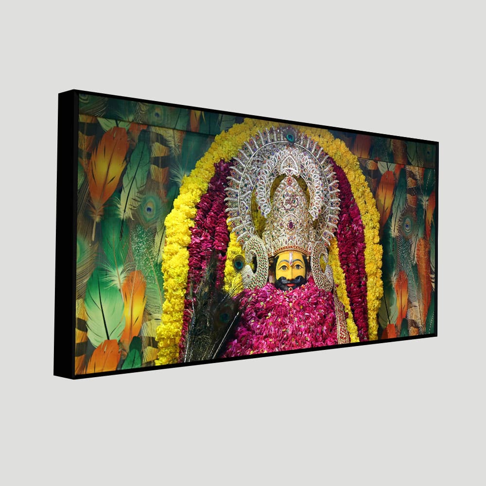 Hindu God Khatu Shyam Baba Premium Canvas Wall Painting - Image 5