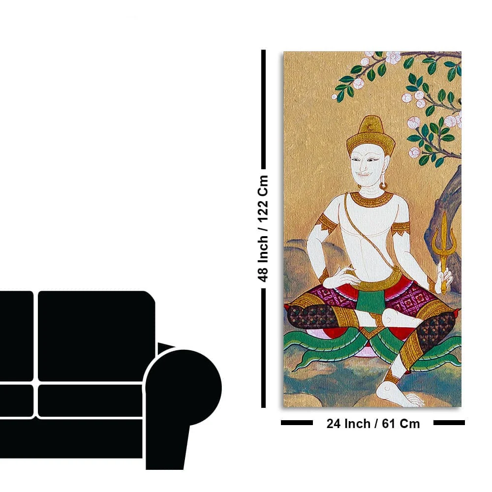 Hindu God Thai Style Art Premium Canvas Wall Painting - Image 7