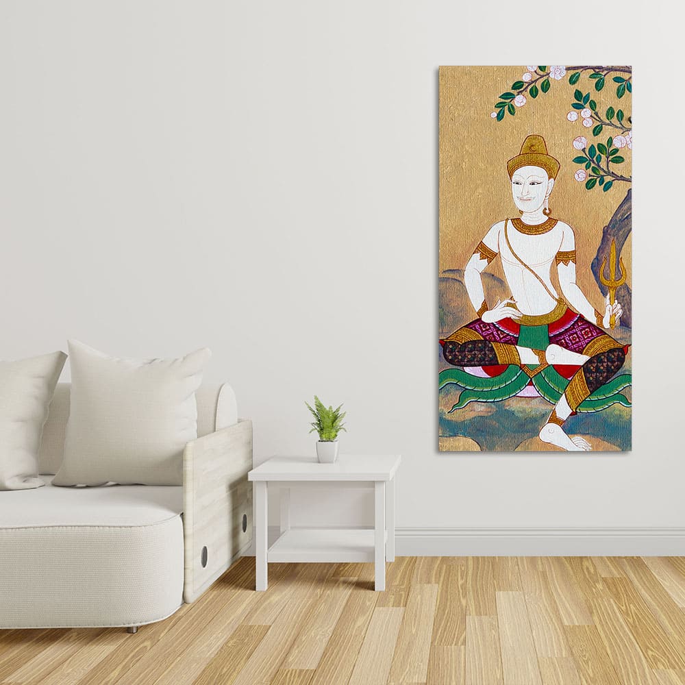 Hindu God Thai Style Art Premium Canvas Wall Painting - Image 8