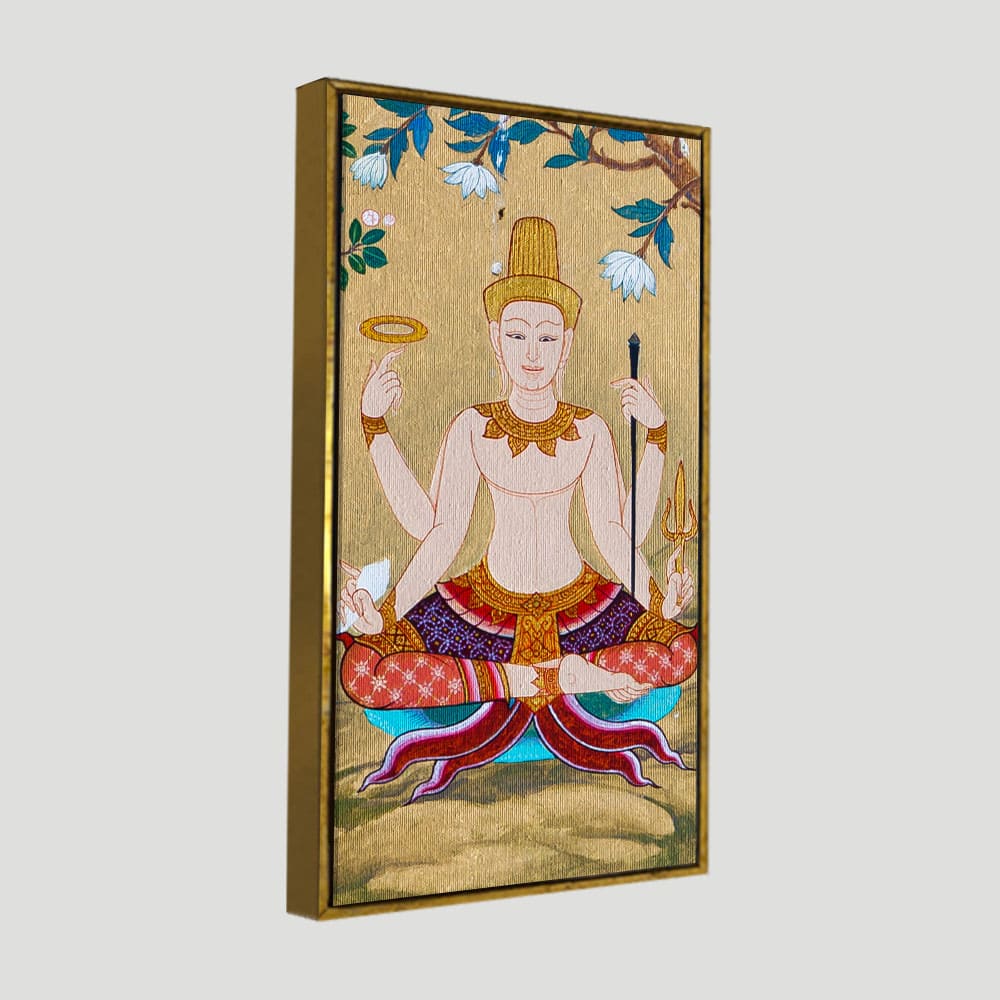 Hindu God Thai Style Art Wall Painting - Image 5