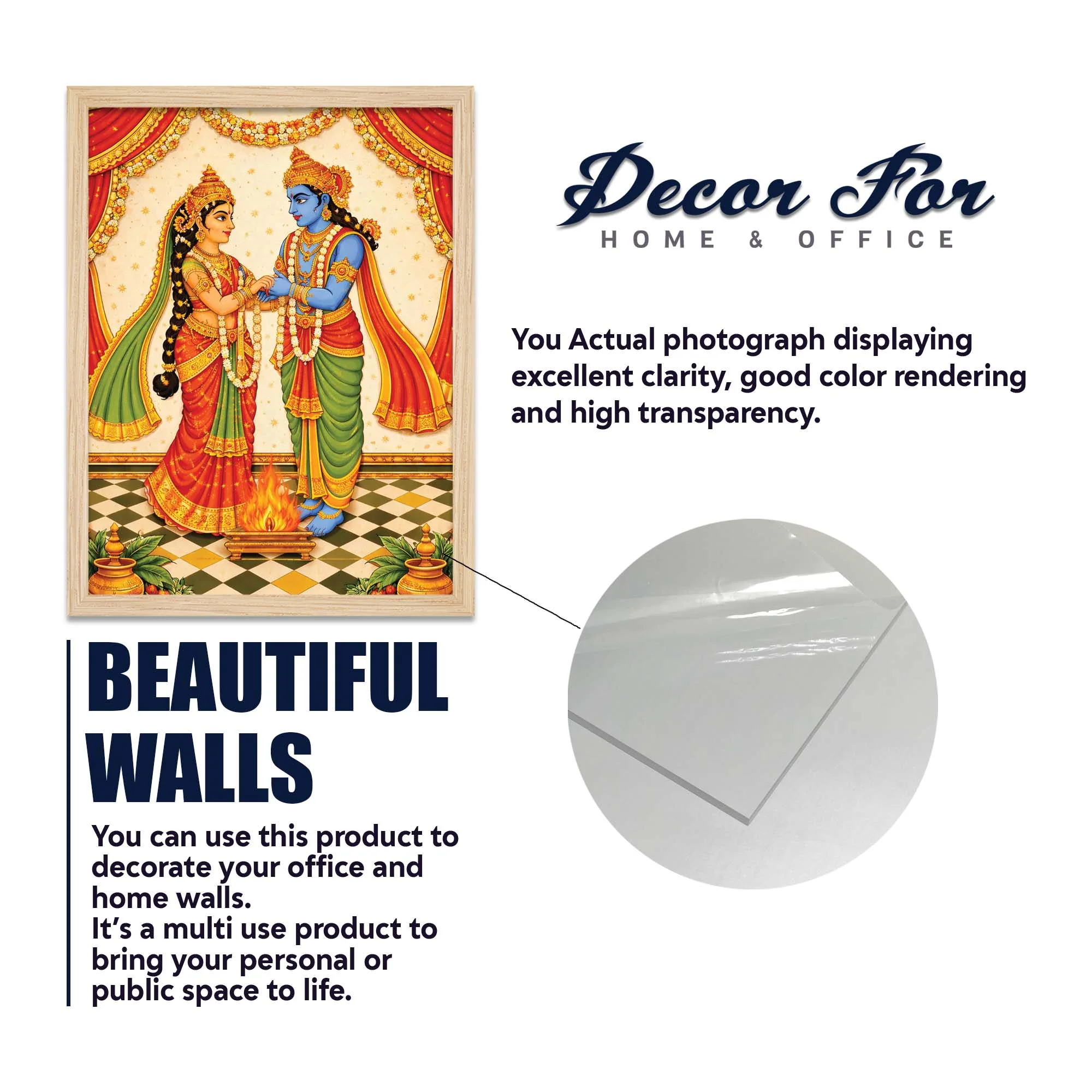 Hindu Mythology Ramayana Wall Frame Set of Four - Image 6