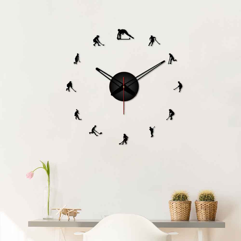 Hockey Designer Big Size 3D Infinity Wall Clock - Image 4