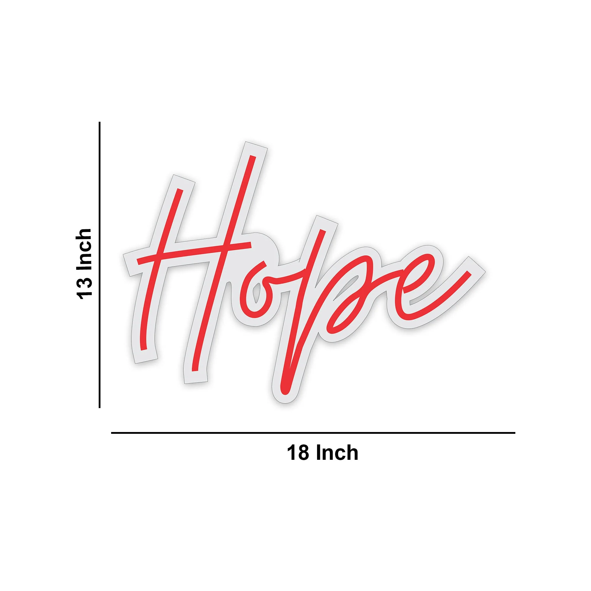Hope Text Neon Sign LED Light - Image 3
