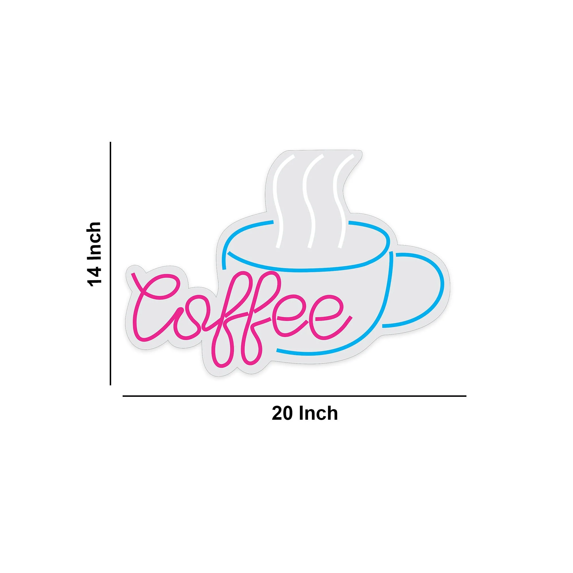 Hot Coffee Cup Neon Sign LED Light - Image 3