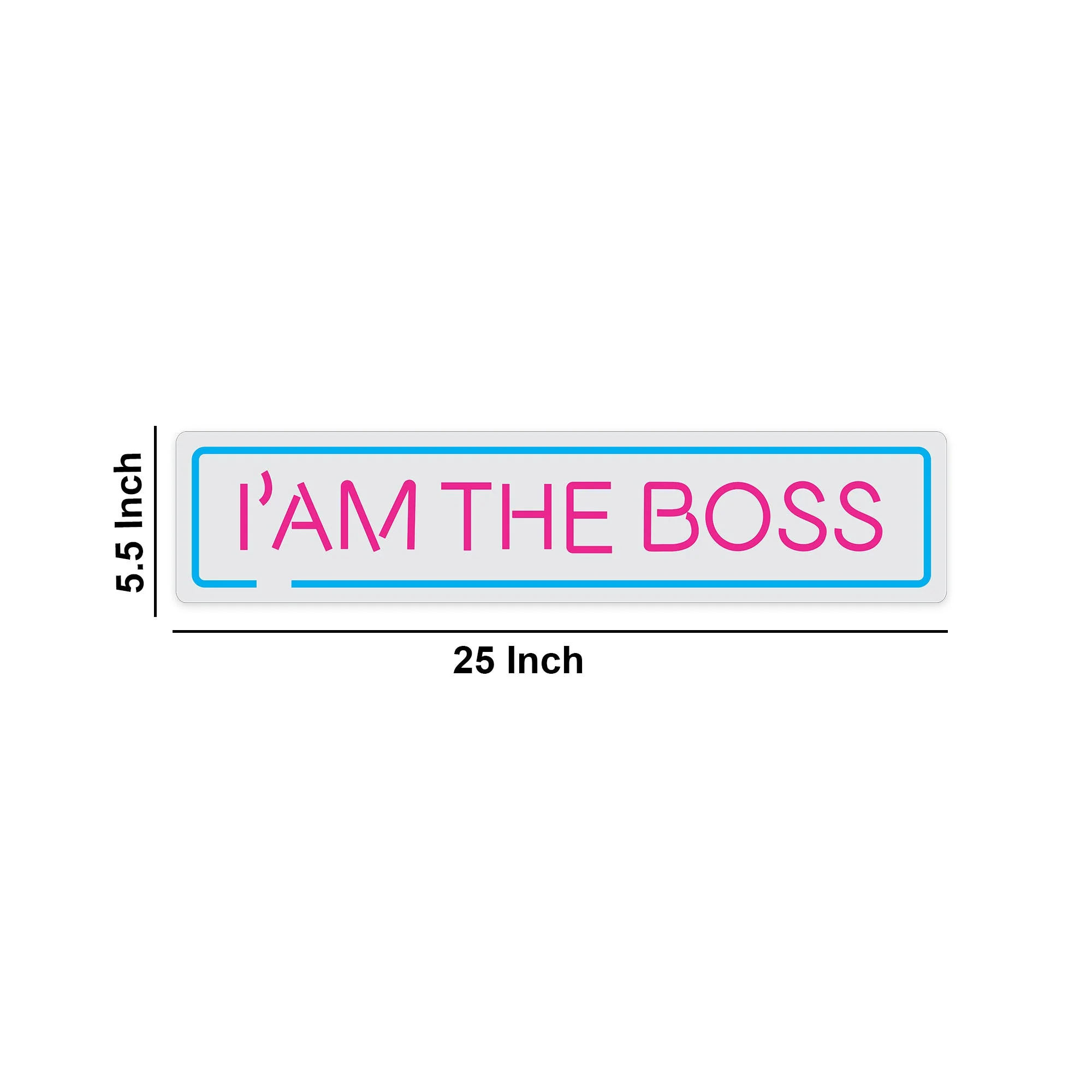 I am the Boss Text Neon Sign LED Light - Image 3