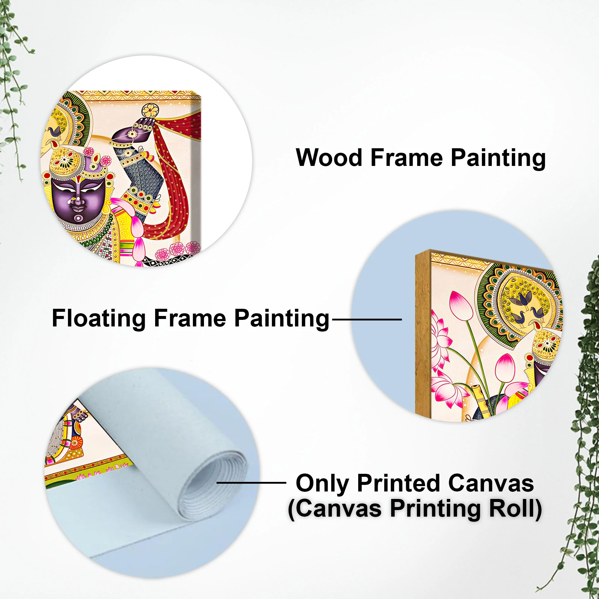 Indian Pichwai Art Shrinathji Canvas Painting | Premium Devotional Wall Art - Image 5