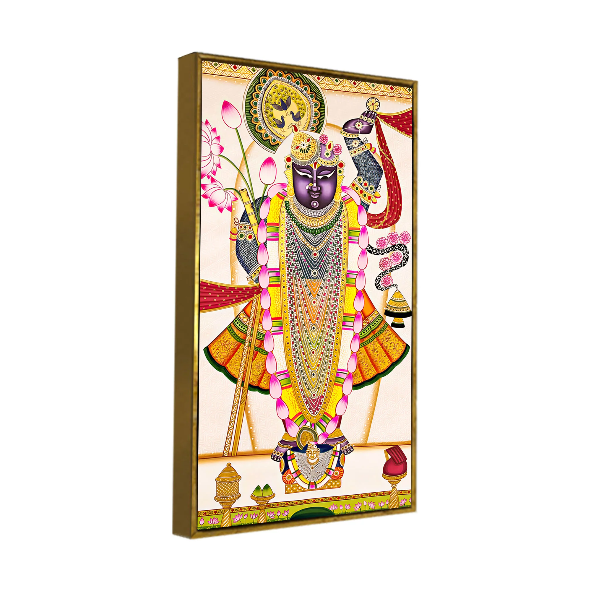 Indian Pichwai Art Shrinathji Canvas Painting | Premium Devotional Wall Art - Image 6