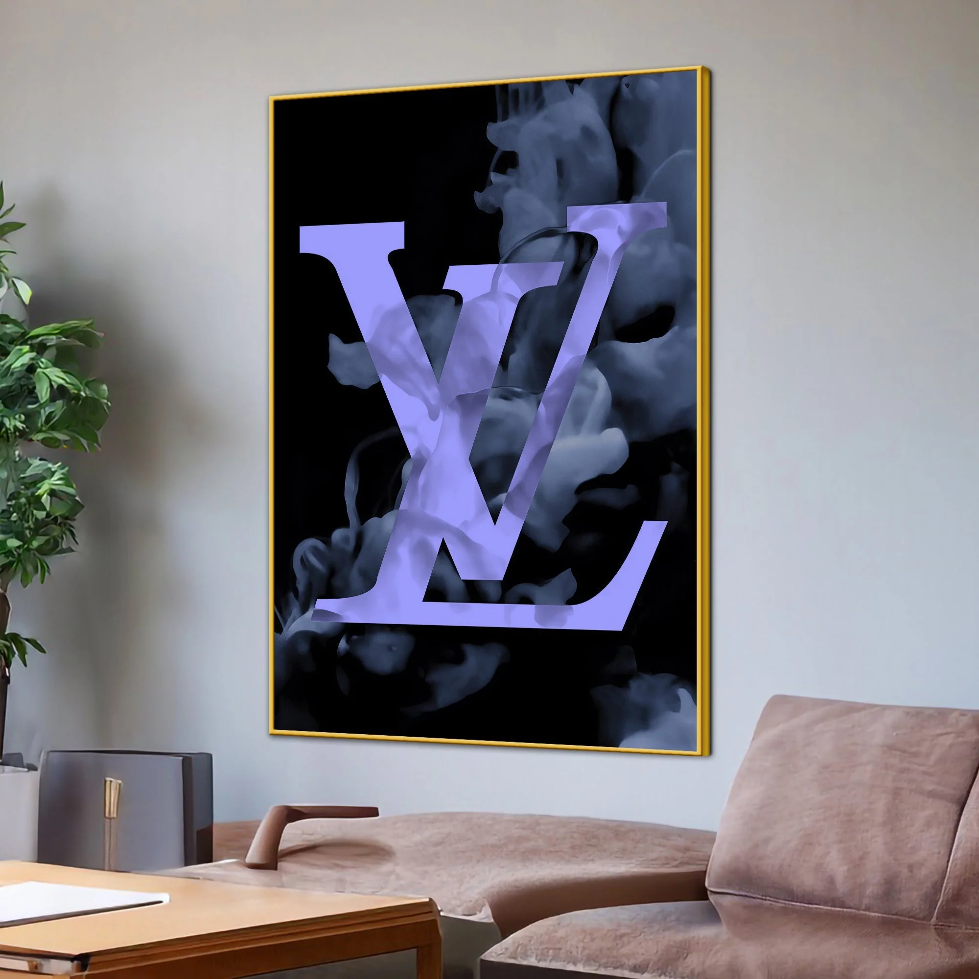 Indulgence Of Louis Vuitton Cotton Canvas Wall Painting - Image 3