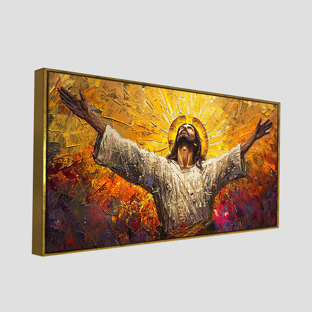 Inspiring Jesus Christ Canvas Wooden Canvas Wall Painting - Image 6