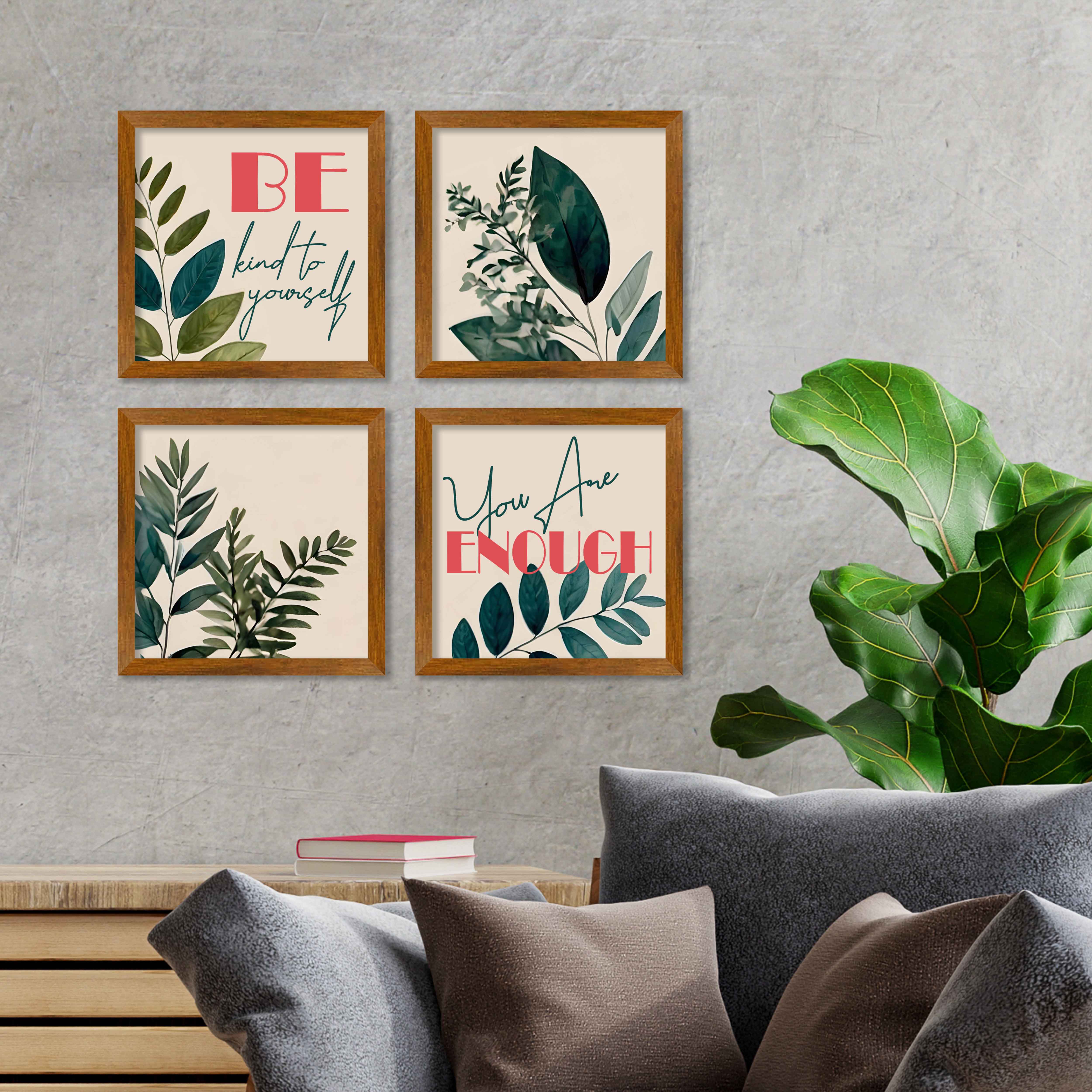 Inspiring Quote Wall Frame Set of Four - Image 2