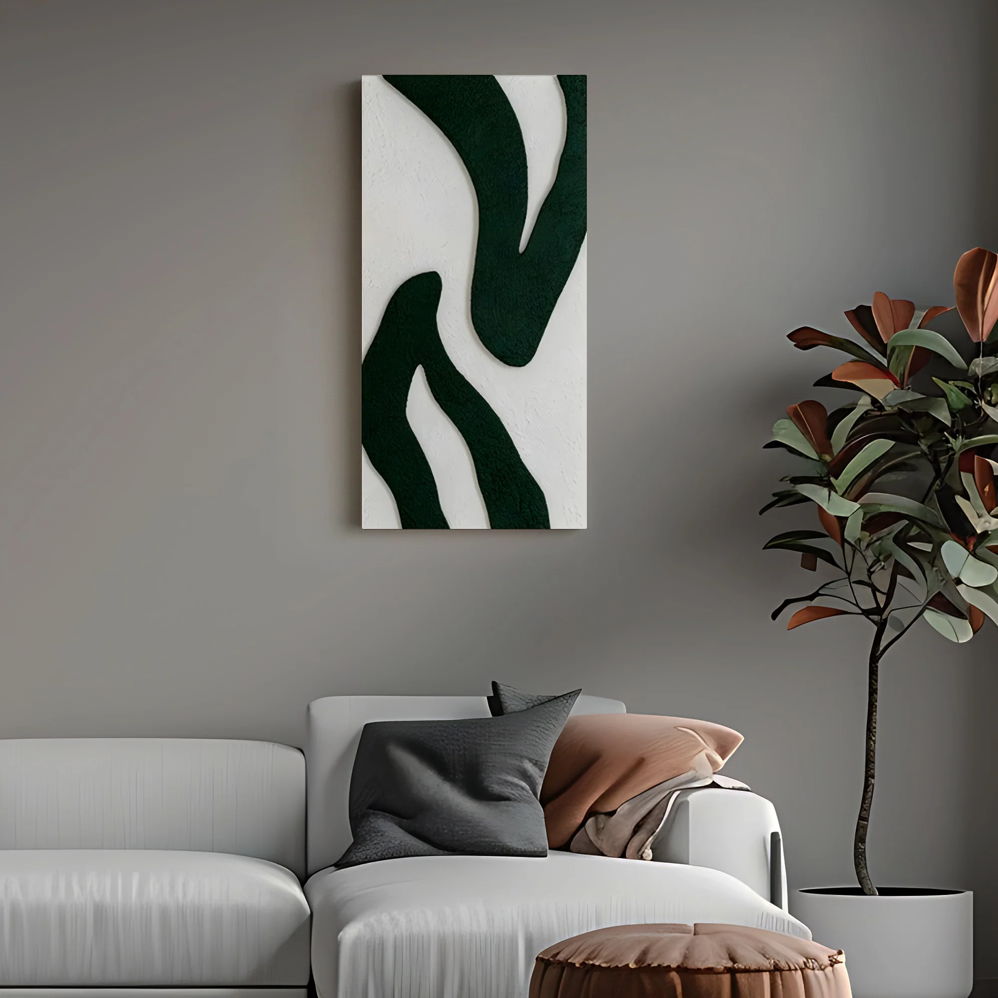 Interwoven Forms 3D Wall Art Home Decor - Image 3