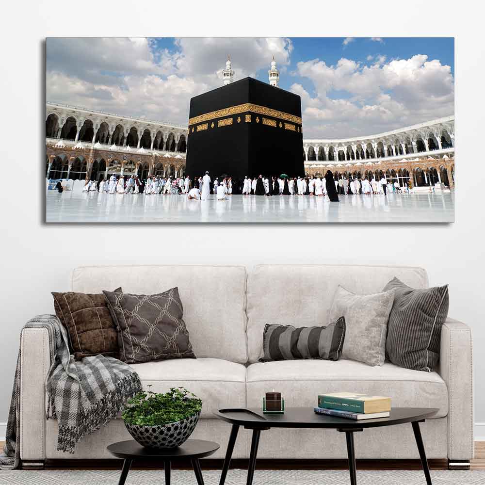 Islamic Canvas Wall Painting of Makkah al-Mukarramah - Image 2