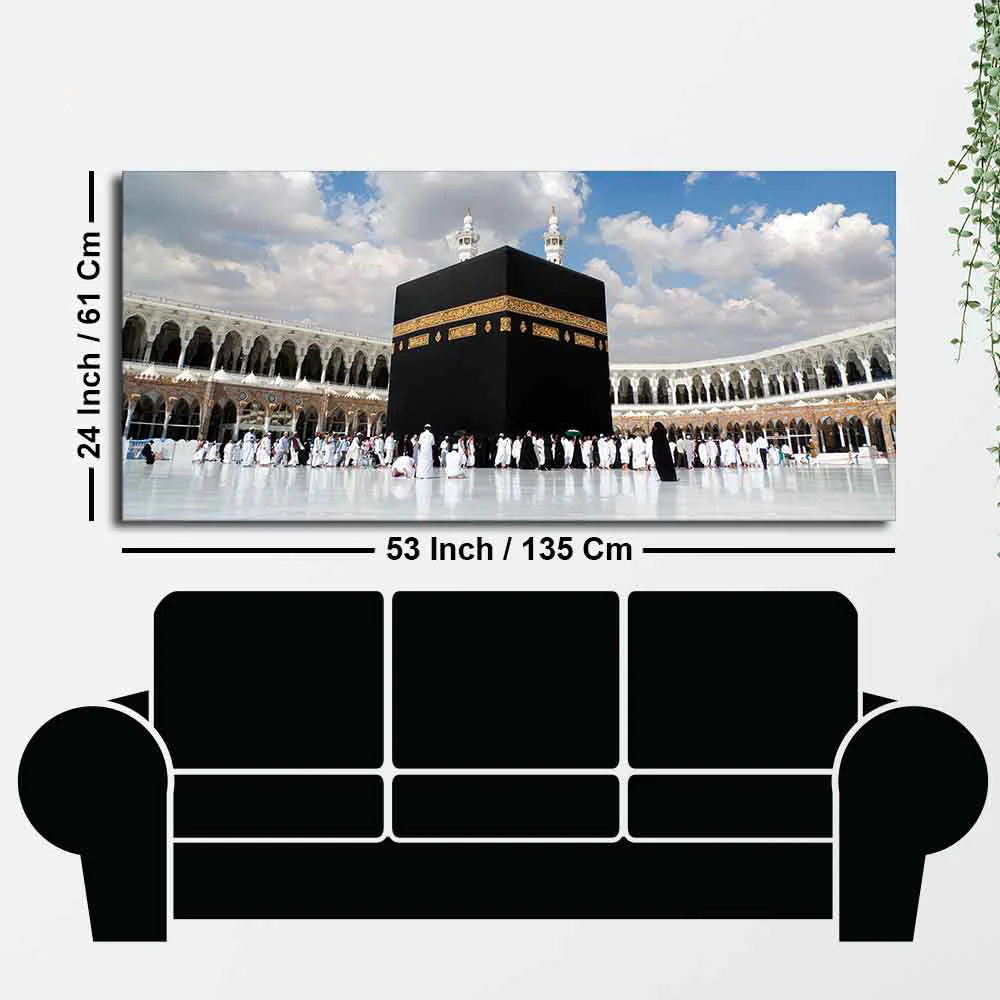Islamic Canvas Wall Painting of Makkah al-Mukarramah - Image 7