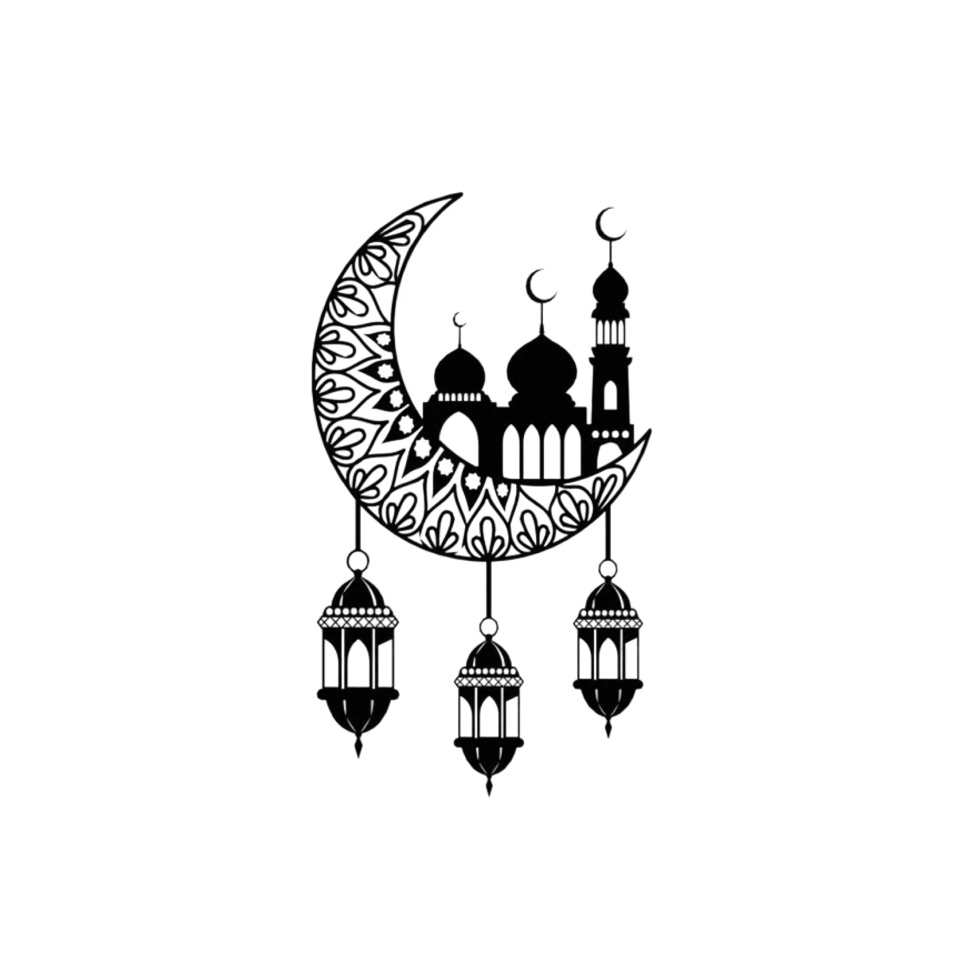 Islamic Mosque Faith and Peace Metal Art Wall Decor - Image 3
