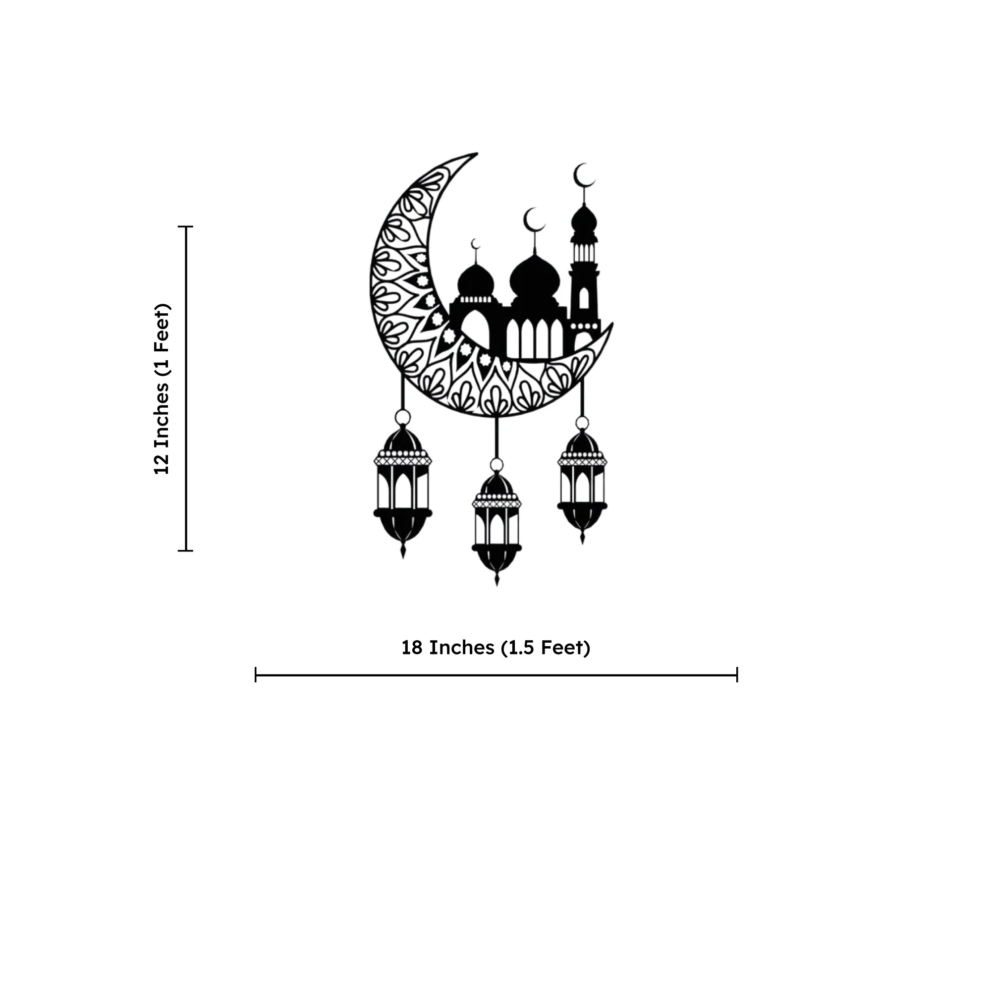 Islamic Mosque Faith and Peace Metal Art Wall Decor - Image 4