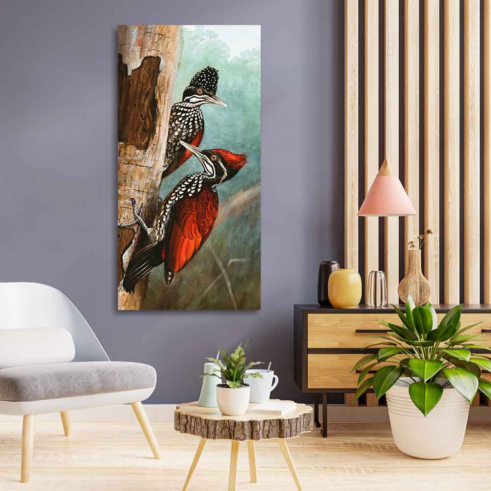 Ivory Billed Woodpecker Canvas Wall Painting For Hall - Image 4