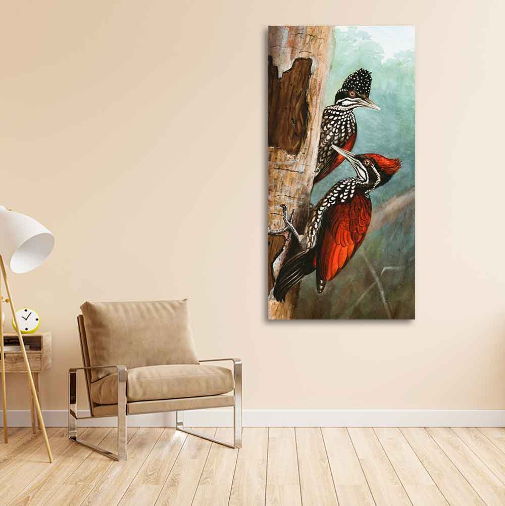 Ivory Billed Woodpecker Canvas Wall Painting For Hall - Image 5