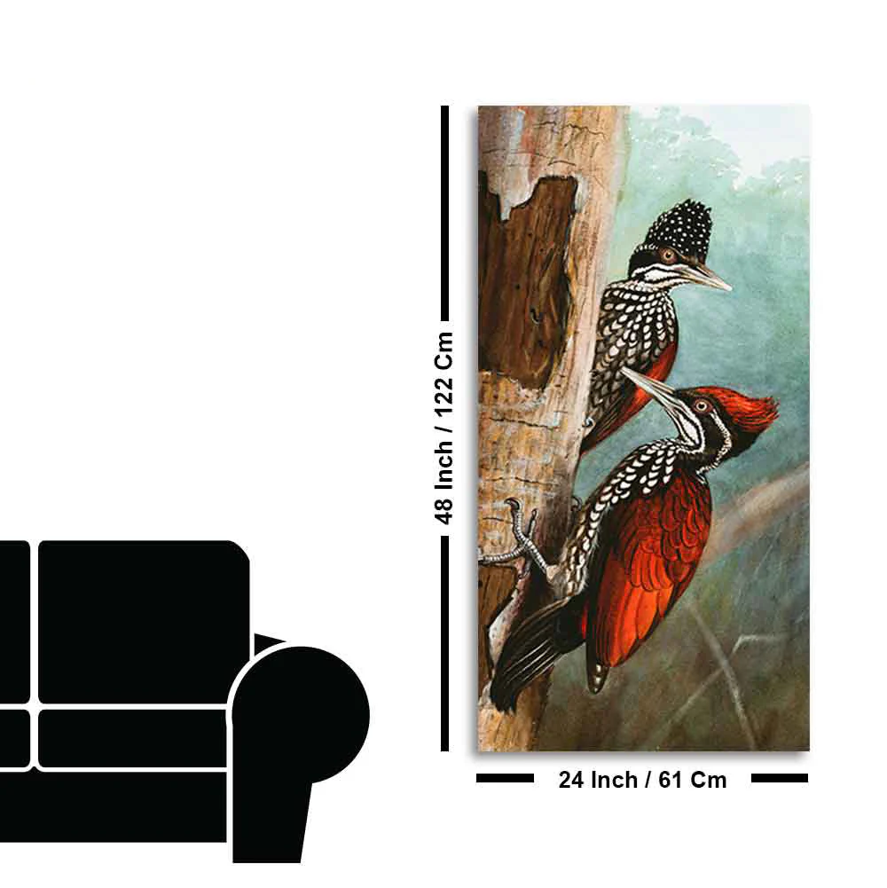 Ivory Billed Woodpecker Canvas Wall Painting For Hall - Image 9