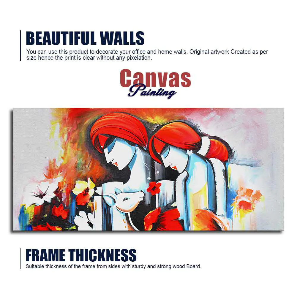 Japanese Culture and Architecture Canvas wall Painting - Image 6