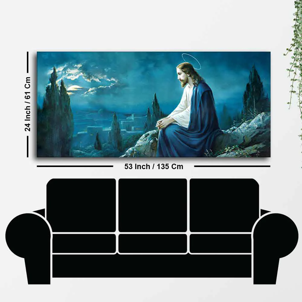 Jesus in the Gethsemane Garden Canvas Wall Painting - Image 7