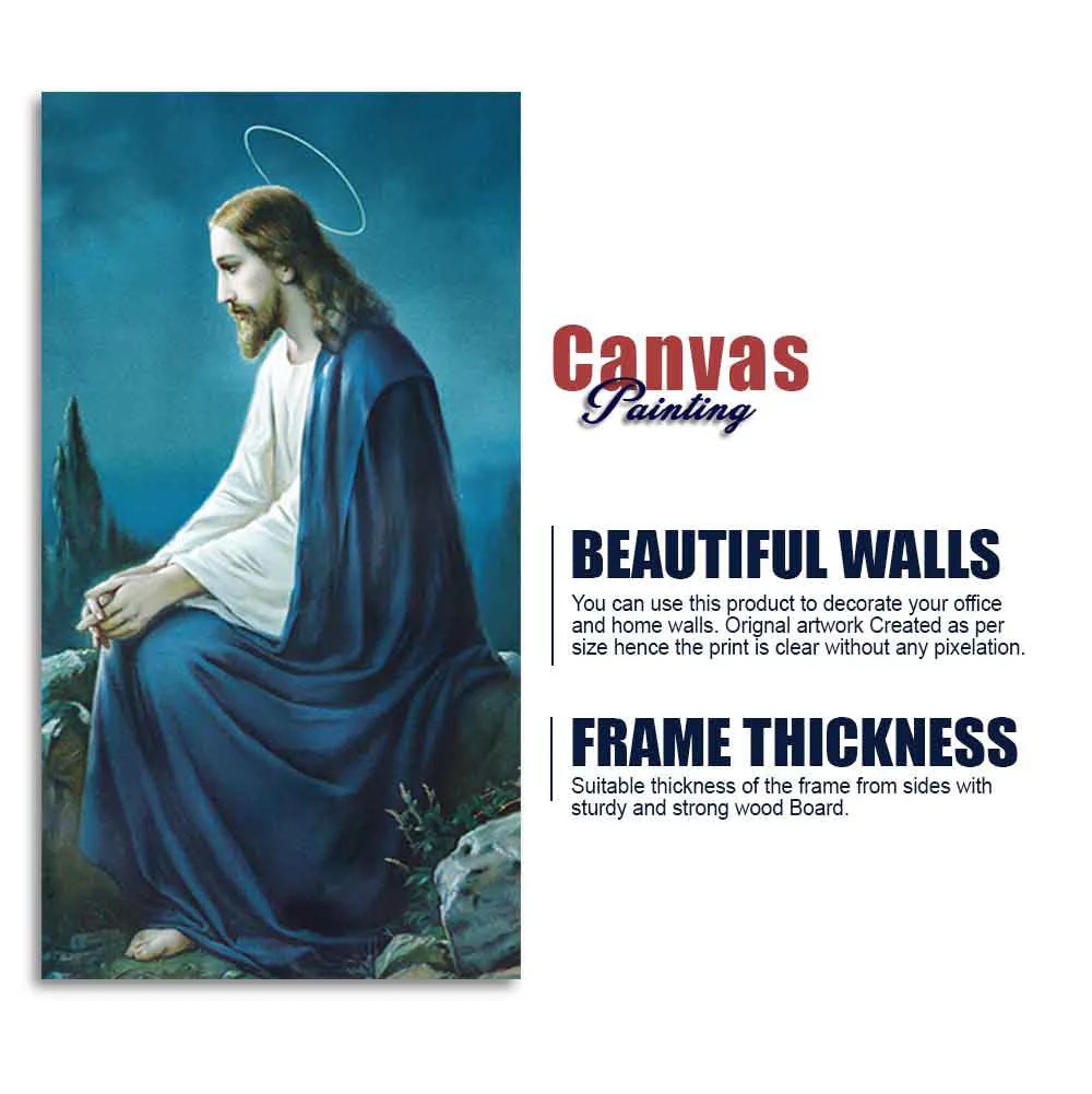 Jesus in the Gethsemane Garden Canvas Wall Painting - Image 8
