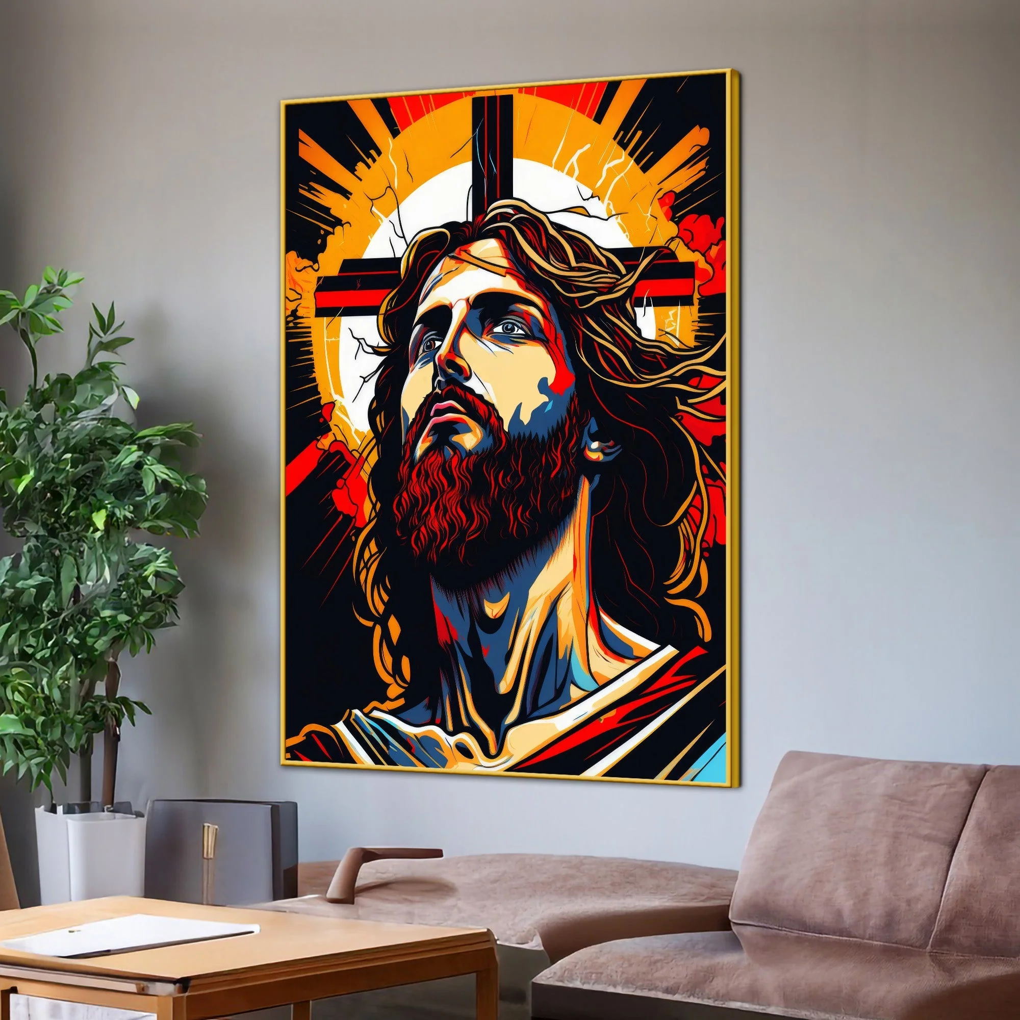 Jesus: The Redeemer Cotton Canvas Wall Painting - Image 3