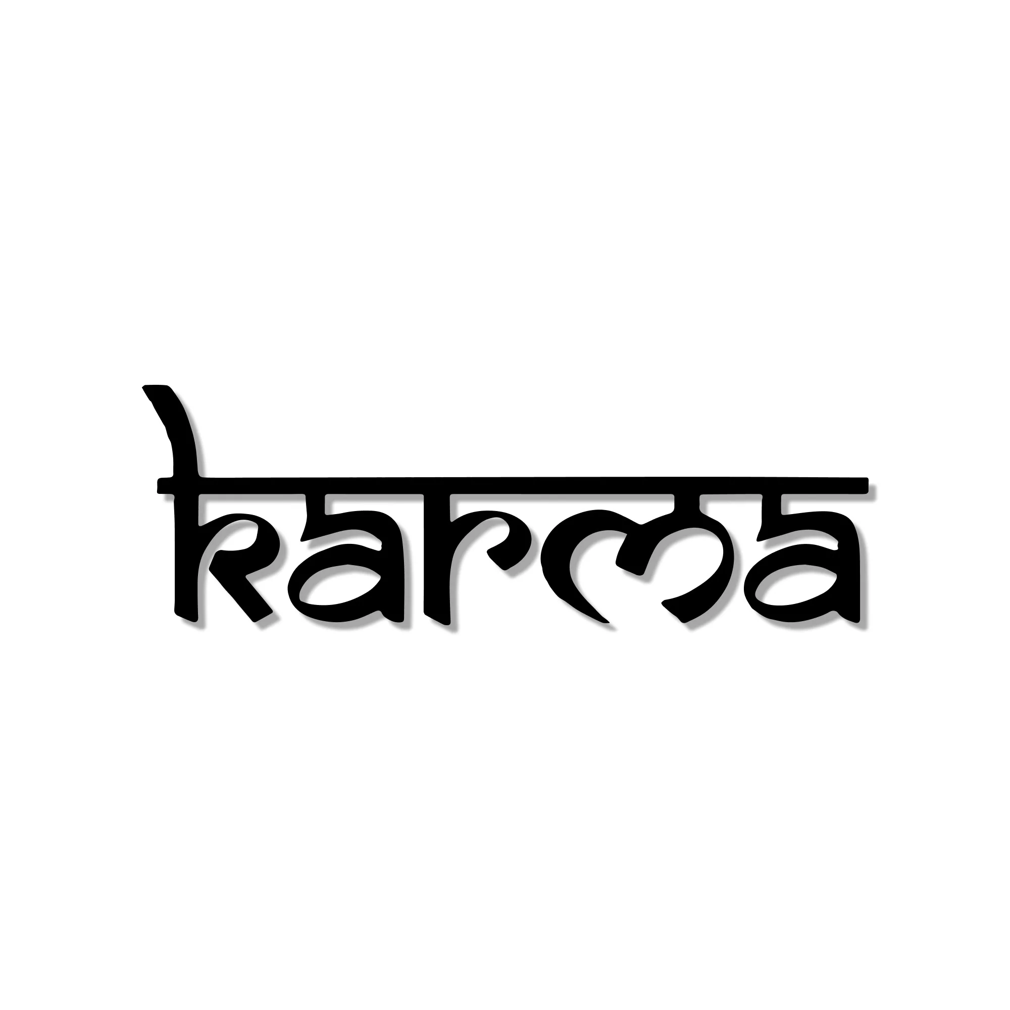 Karma Spiritual Reminder Metal Art Devotion Wall Decor - Image 3