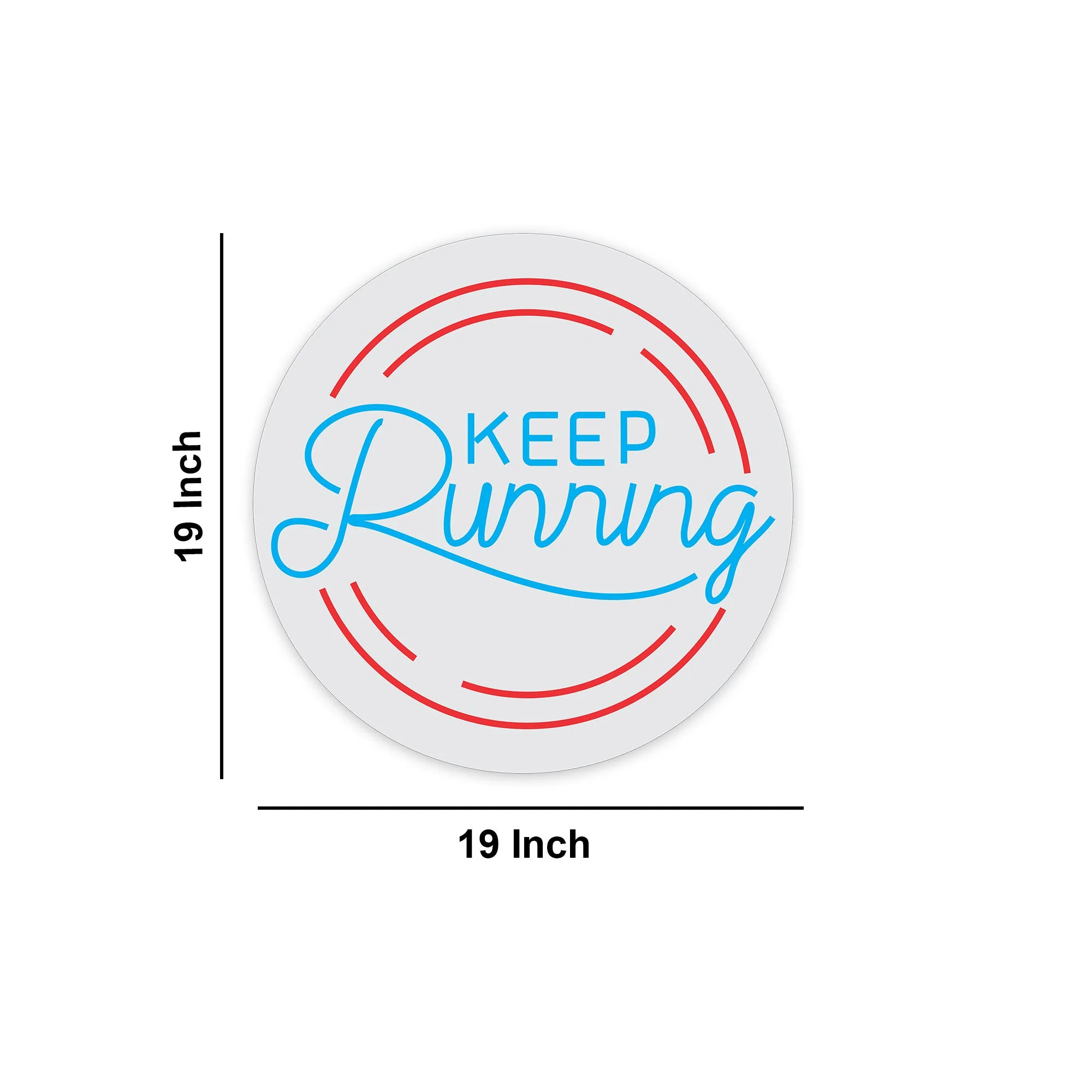 Keep Running Inspirational Text Neon Sign LED Light - Image 3