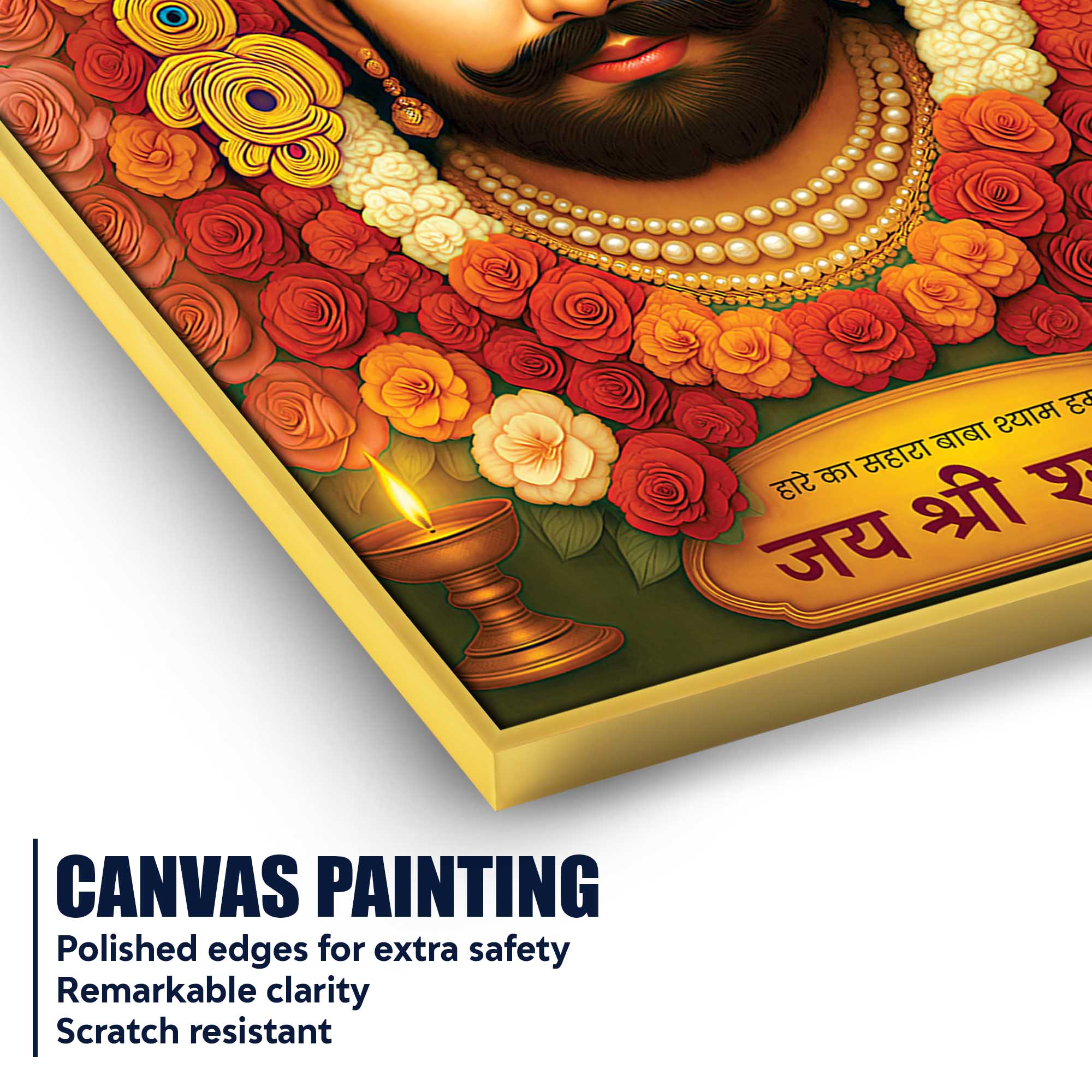 Khatu Shyam Ji Canvas Painting | Spiritual Home Decor - Image 4