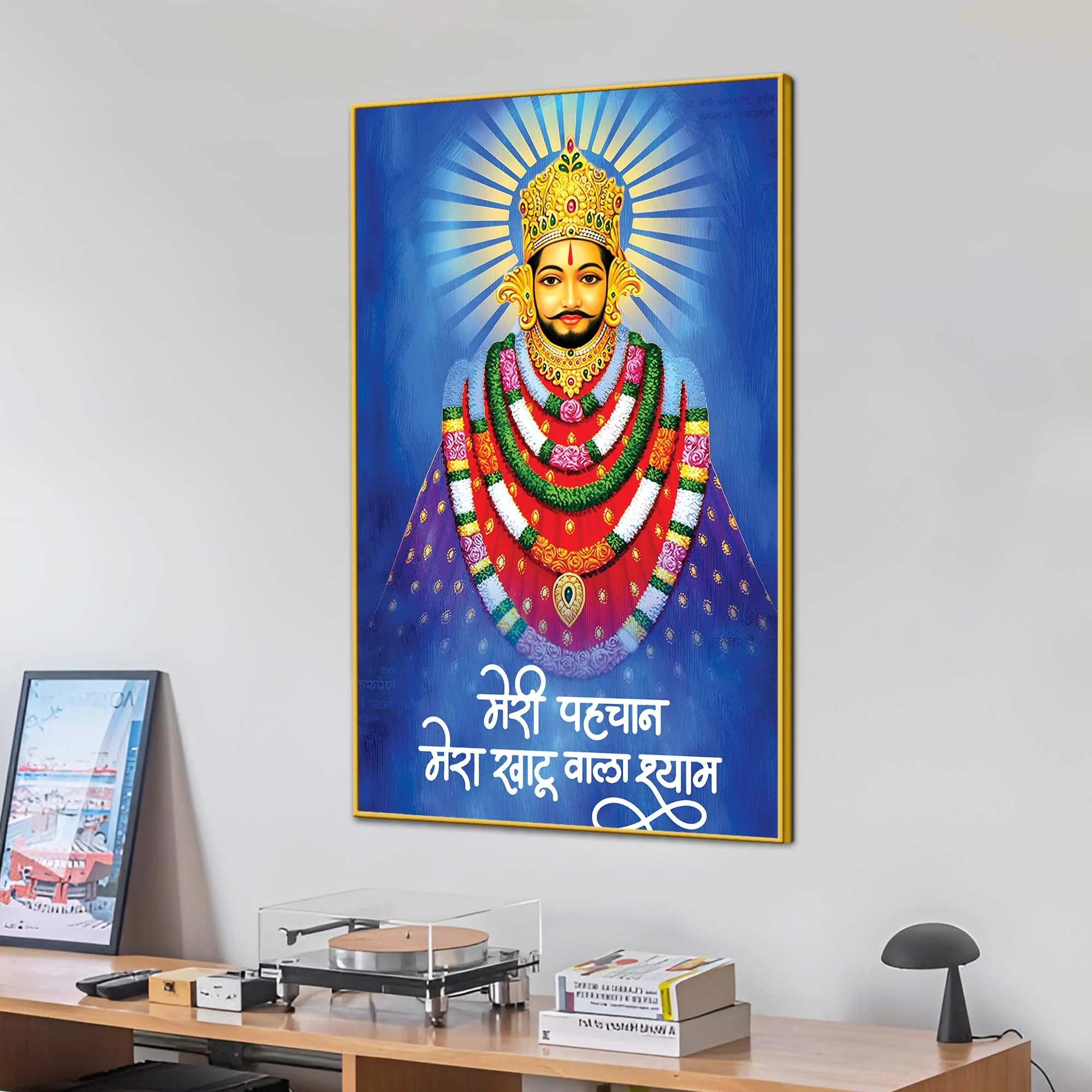 Khatu Shyam Ji Sacred Canvas Painting | Religious Home Decor - Image 3