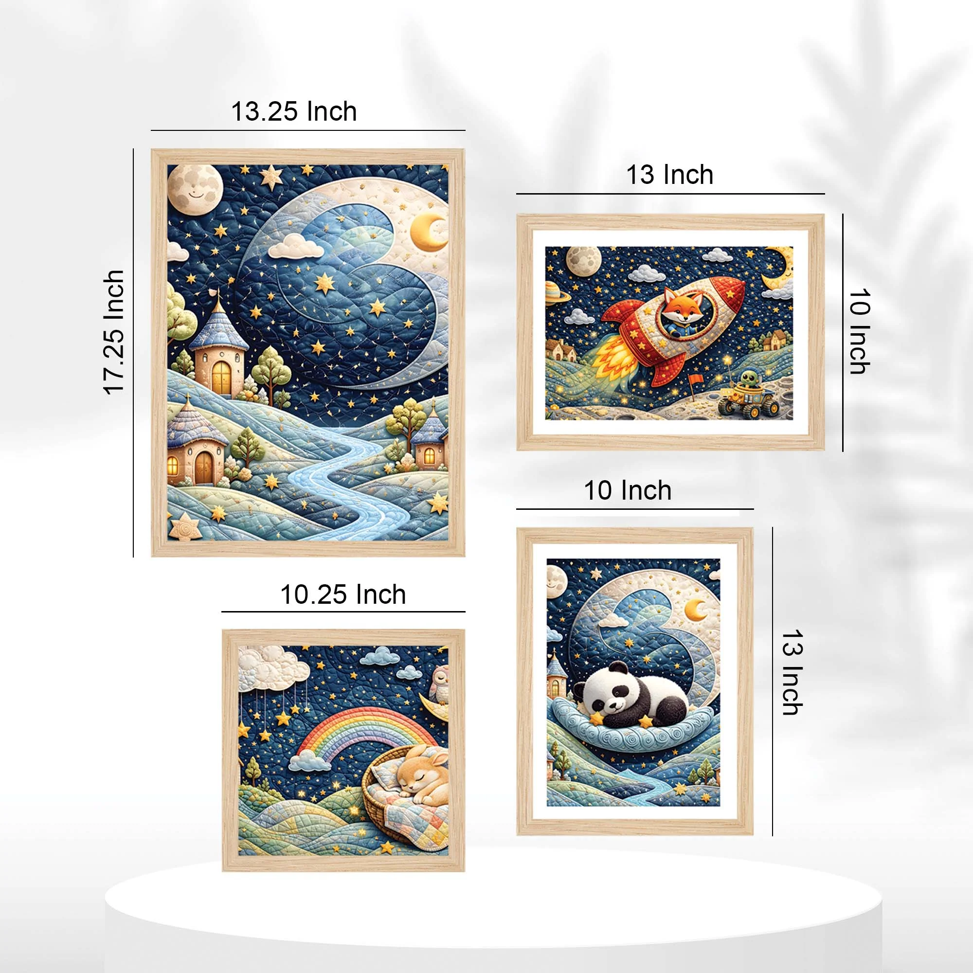 Kids Fantasy Wall Frame Set of Four - Image 5