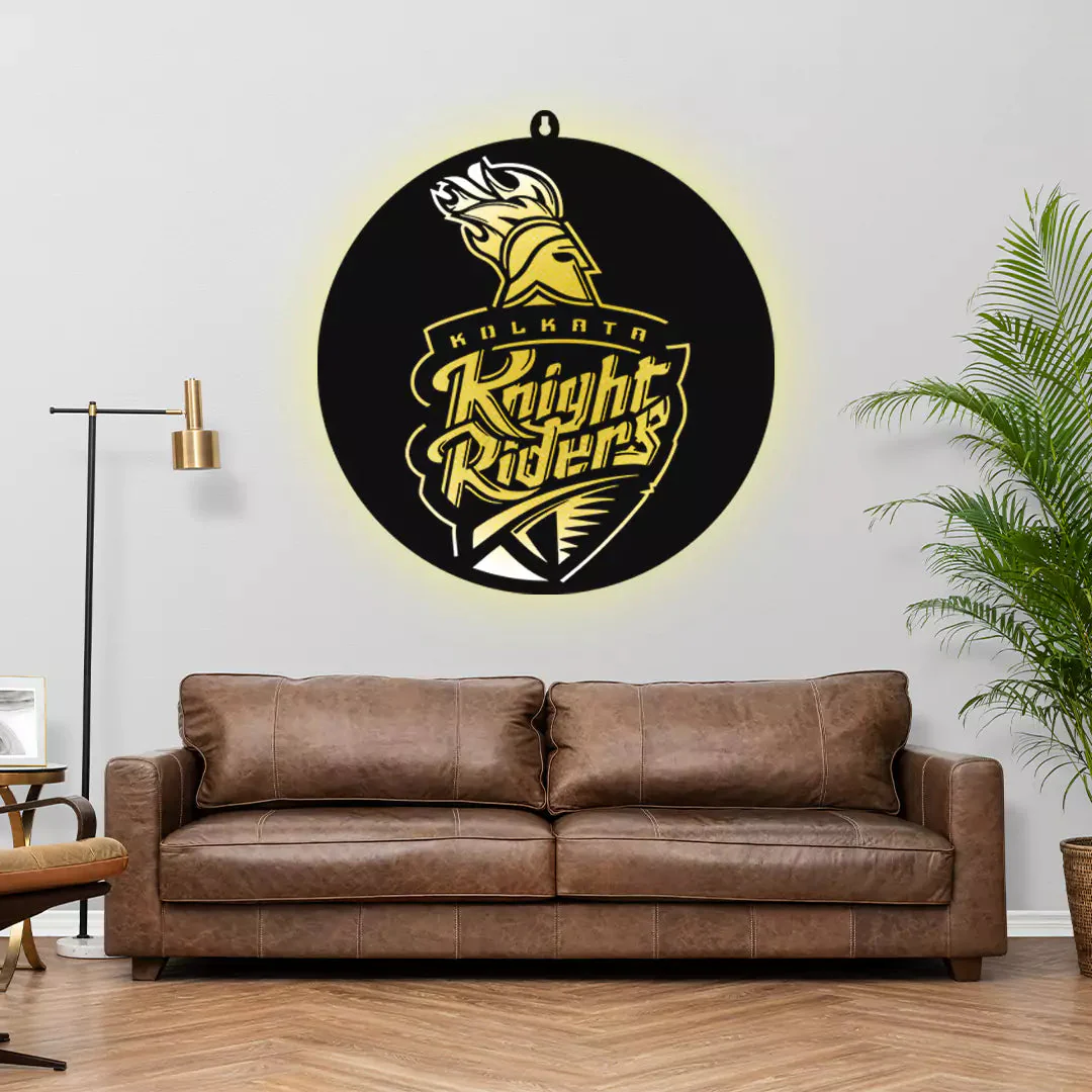 Kolkata Knight Riders KKR LED Wall Art Light for Cricket Fan Wall Decor - Image 4
