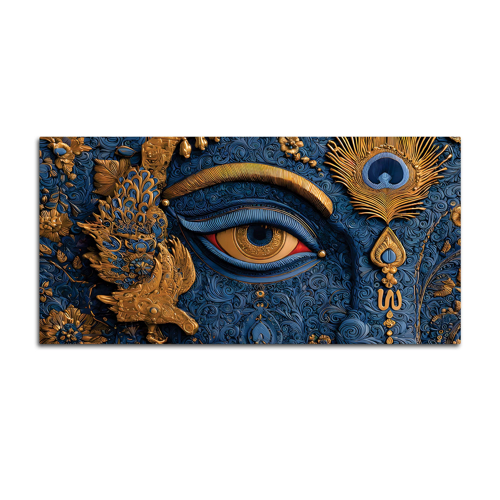 Krishna Divine Eye Spiritual Painting for Decoration - Image 4