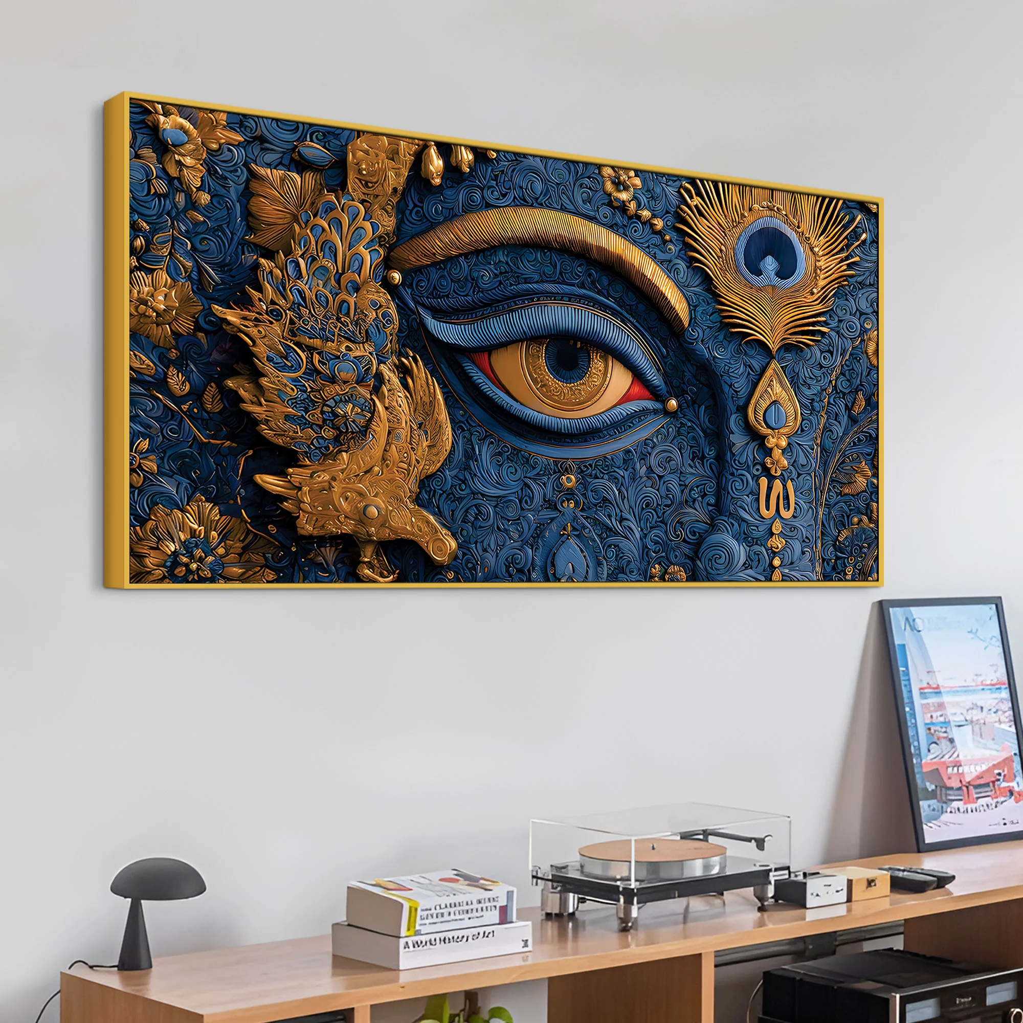 Krishna Divine Eye Spiritual Painting for Decoration - Image 5