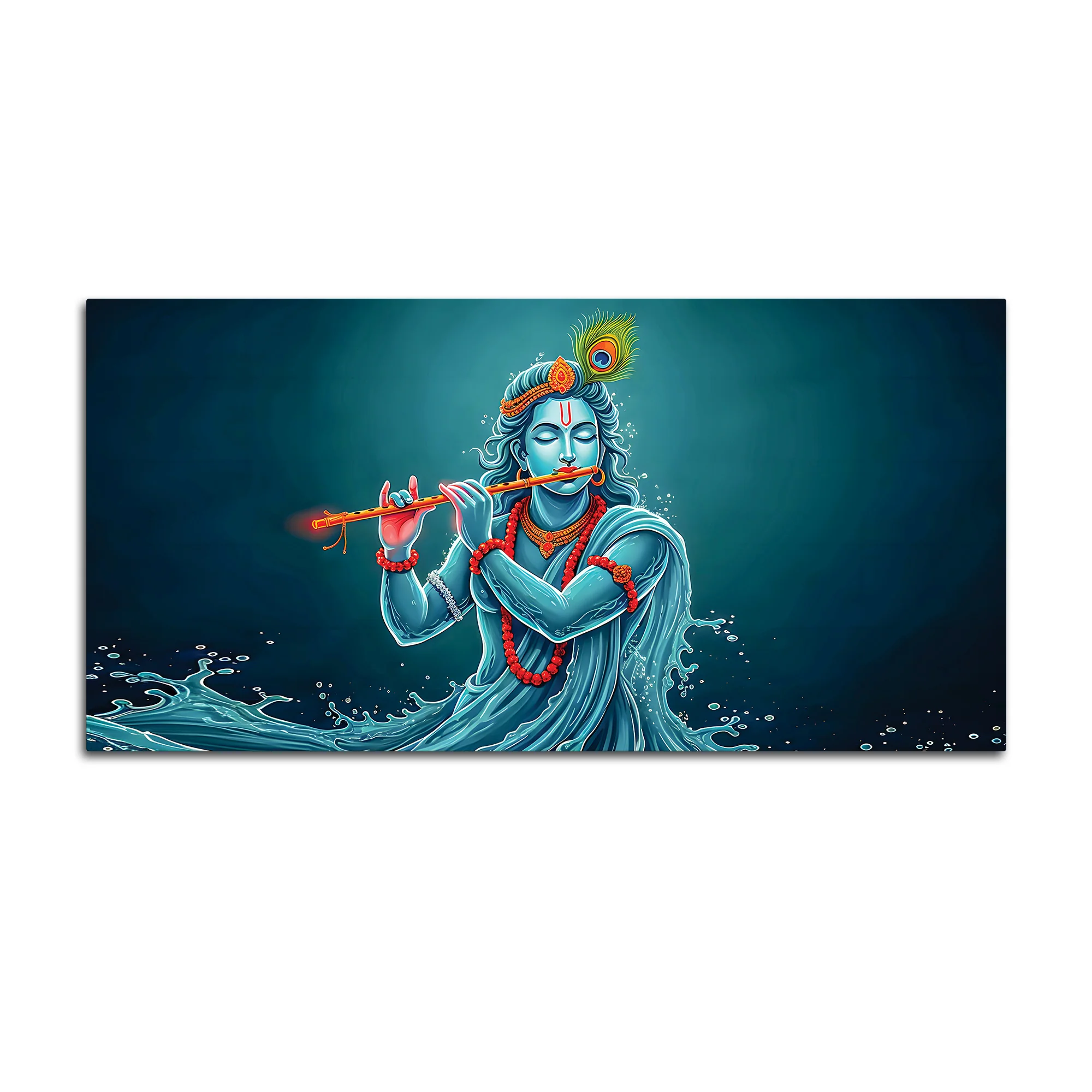 Krishna Flute Elegant Canvas Wall Painting for Wall Decoration - Image 4