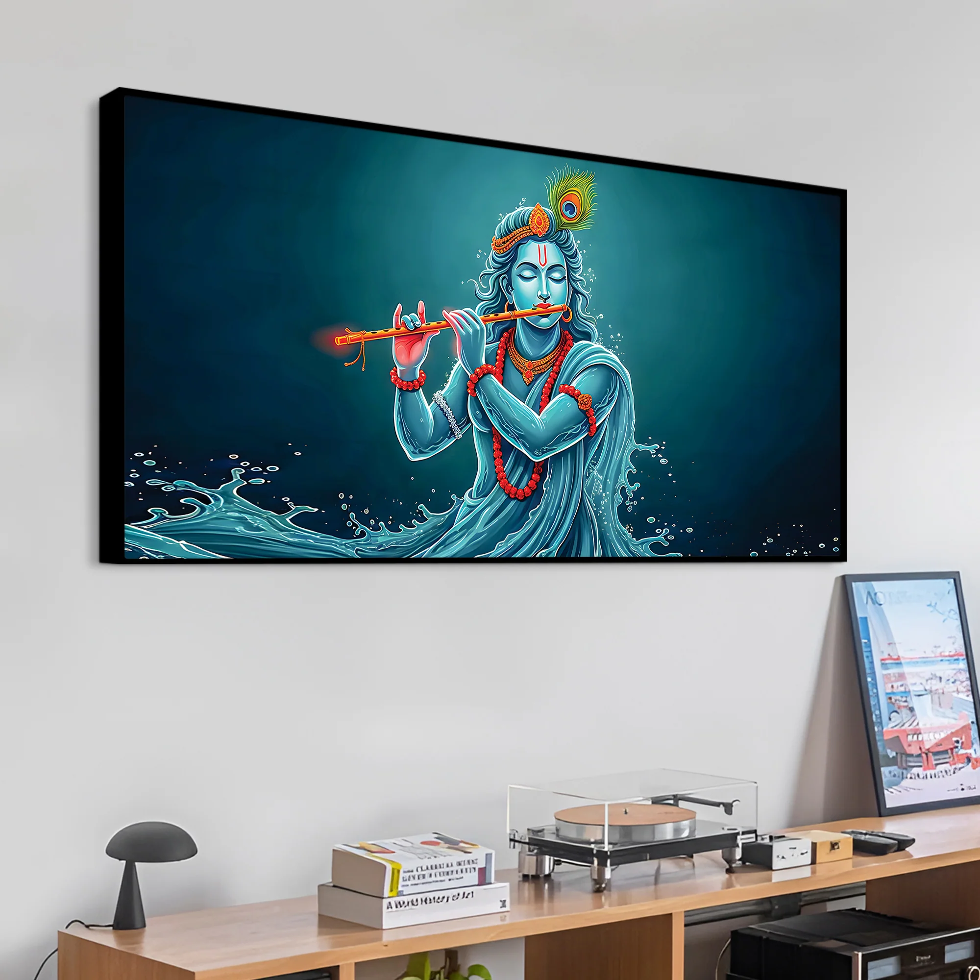 Krishna Flute Elegant Canvas Wall Painting for Wall Decoration - Image 5