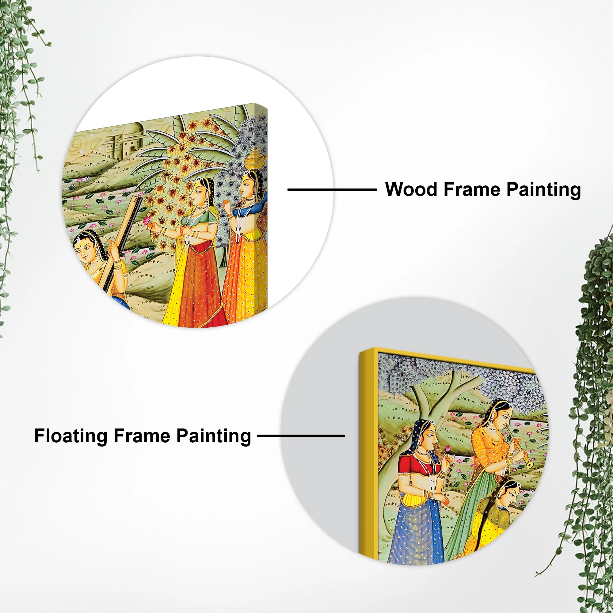 Krishna Raas Leela Pichwai Premium Wall Painting - Image 5