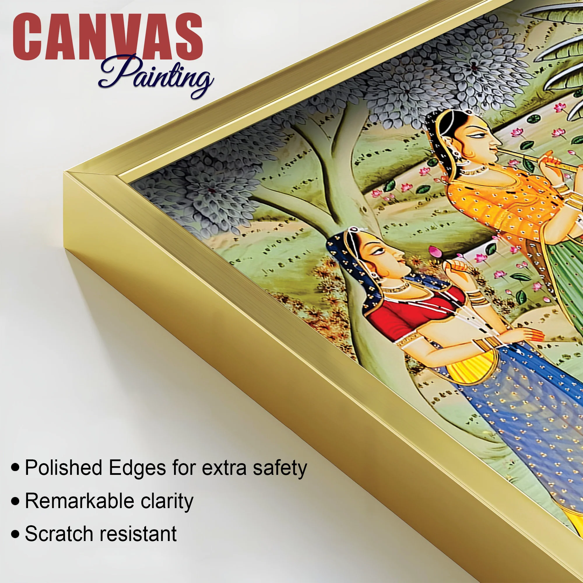 Krishna Raas Leela Pichwai Premium Wall Painting - Image 6
