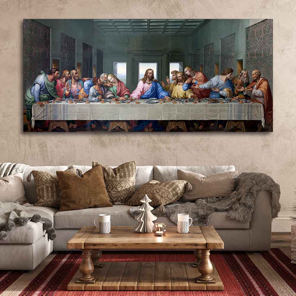 Last supper of Jesus Canvas Wall Painting - Image 2