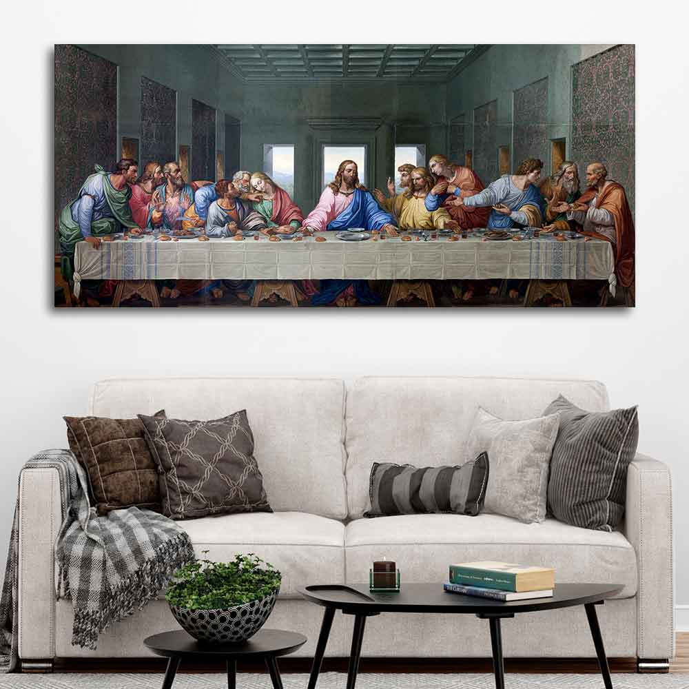 Last supper of Jesus Canvas Wall Painting - Image 3