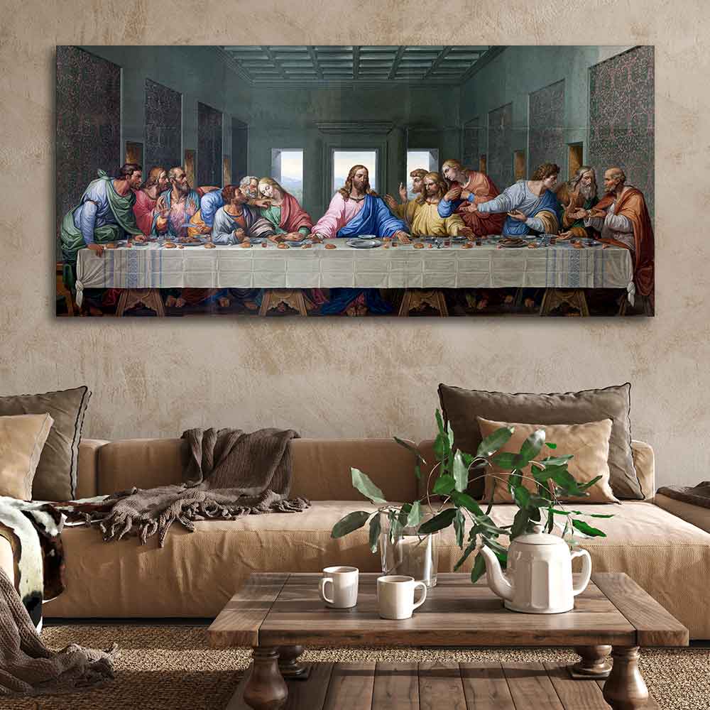 Last supper of Jesus Canvas Wall Painting - Image 4